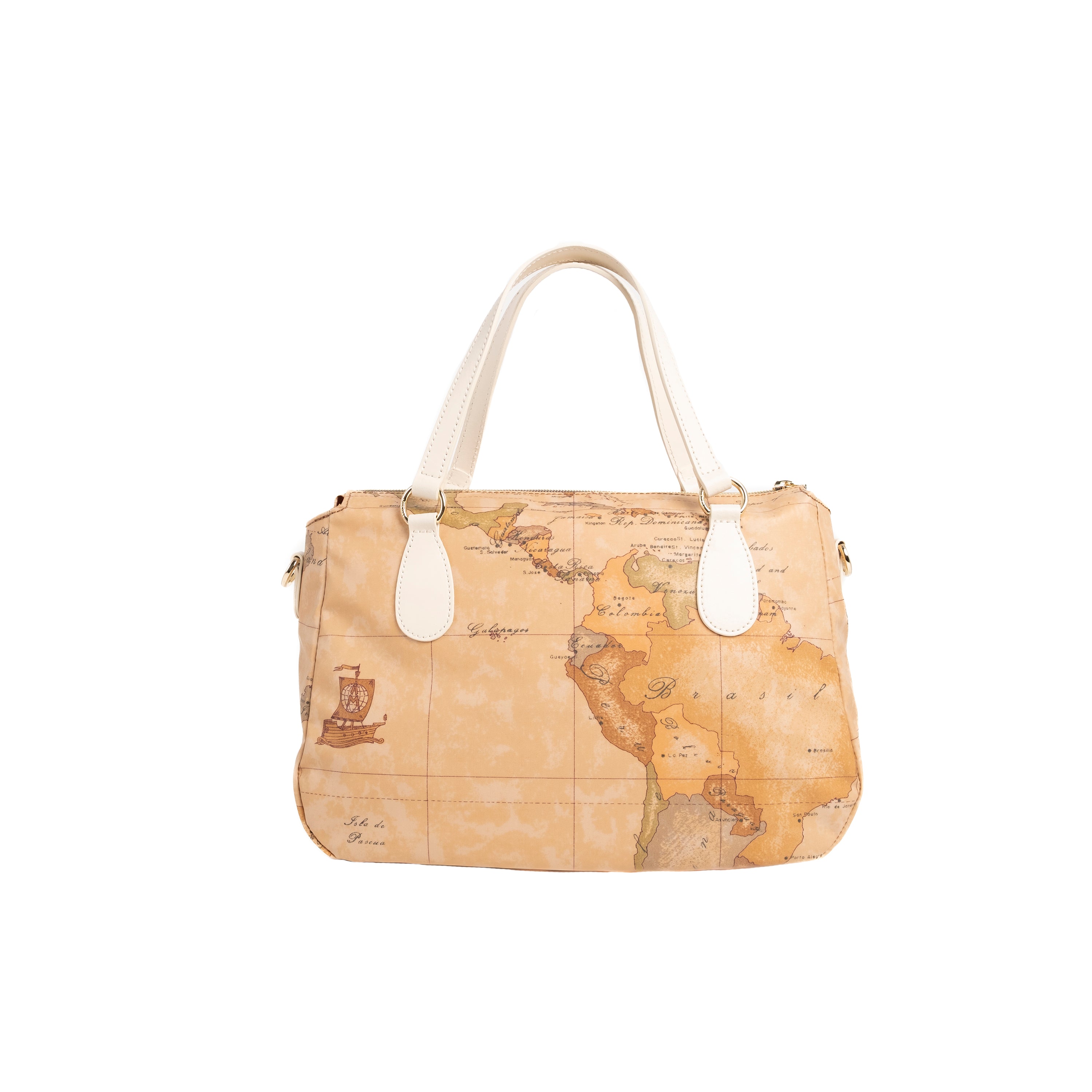 Alviero Martini Prima Classe Borsa a Mano con Tracolla Avorio