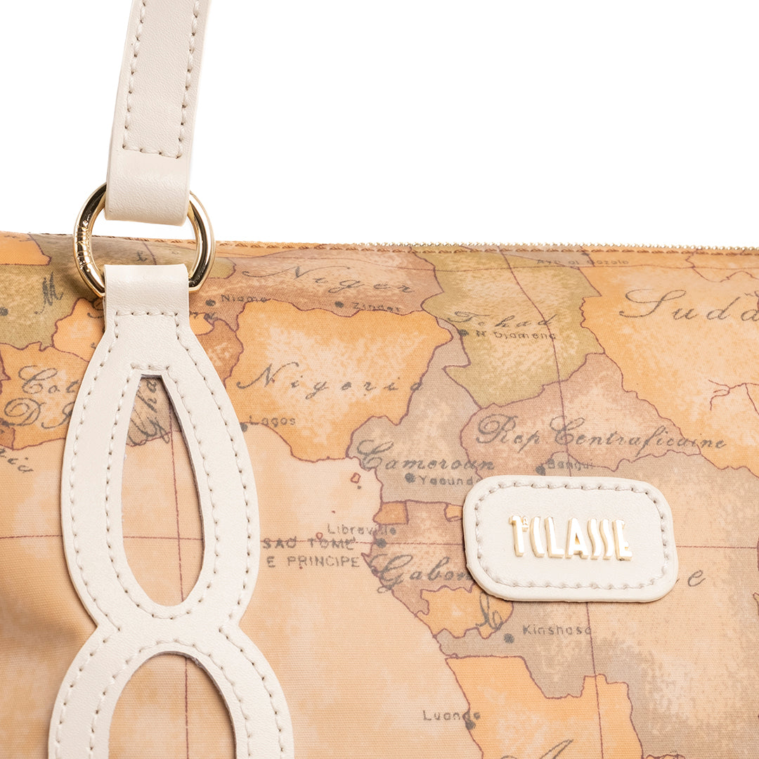 Alviero Martini Prima Classe Borsa a Mano con Tracolla Avorio