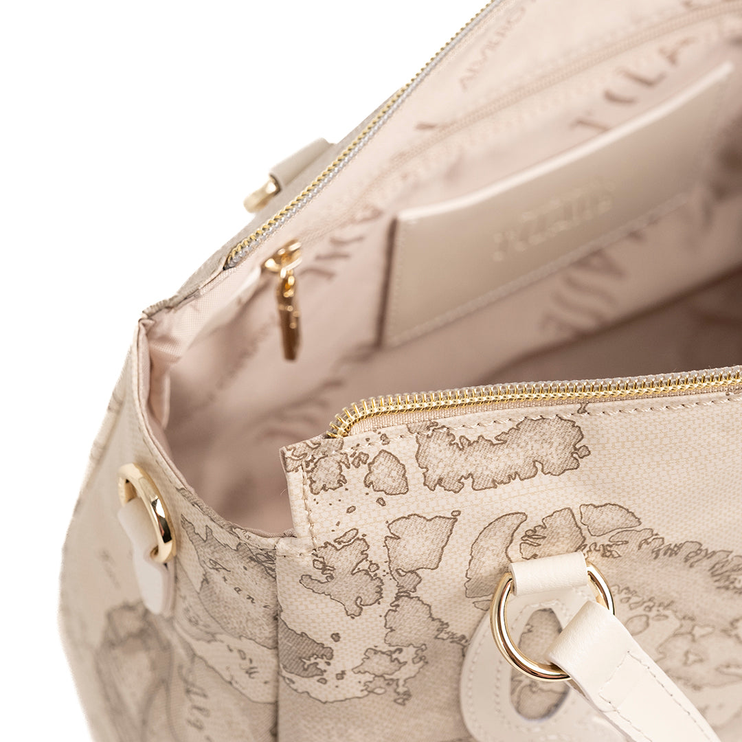 Alviero Martini Prima Classe Borsa a Mano con Tracolla Rafia
