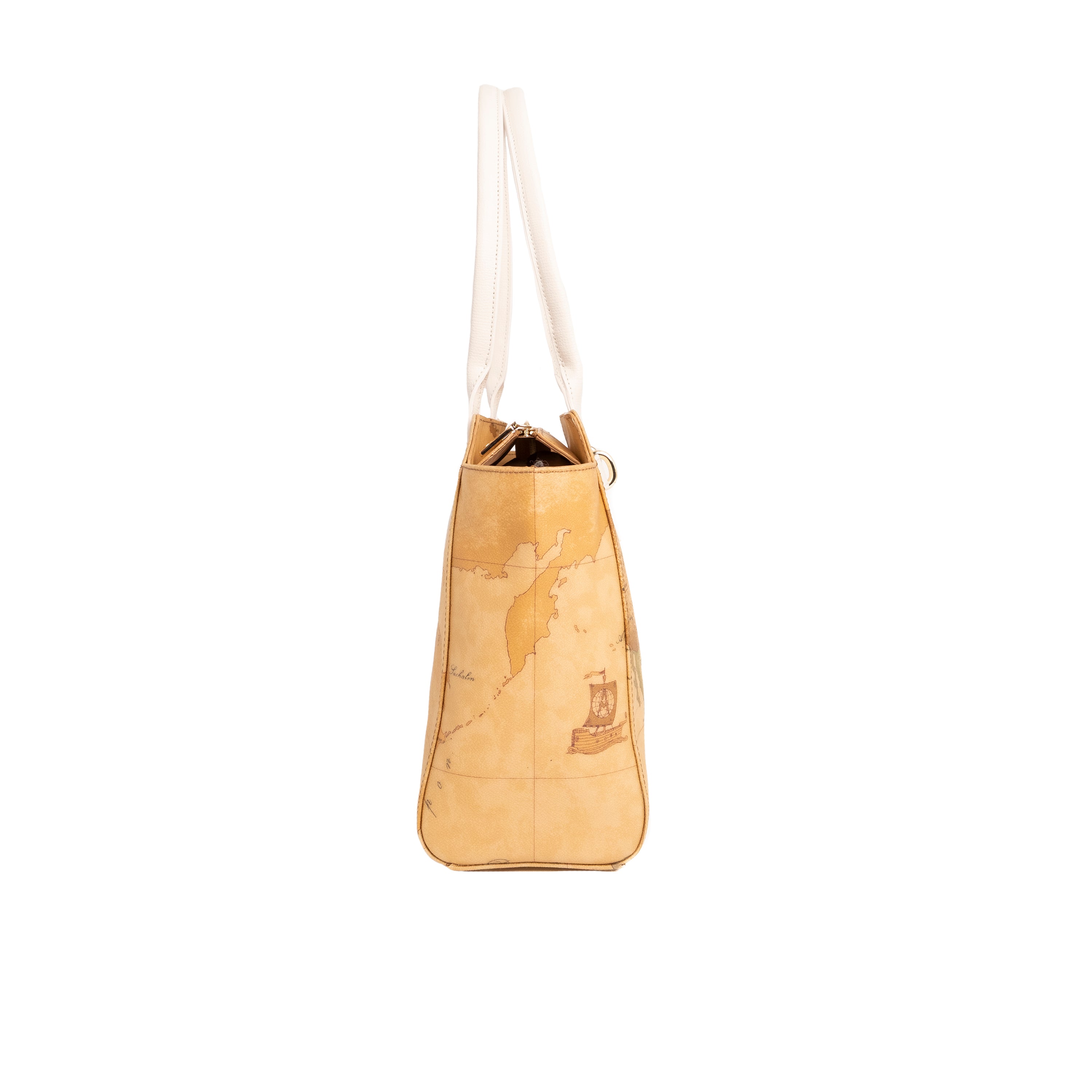 Alviero Martini Prima Classe Borsa Shopper Geo Avorio