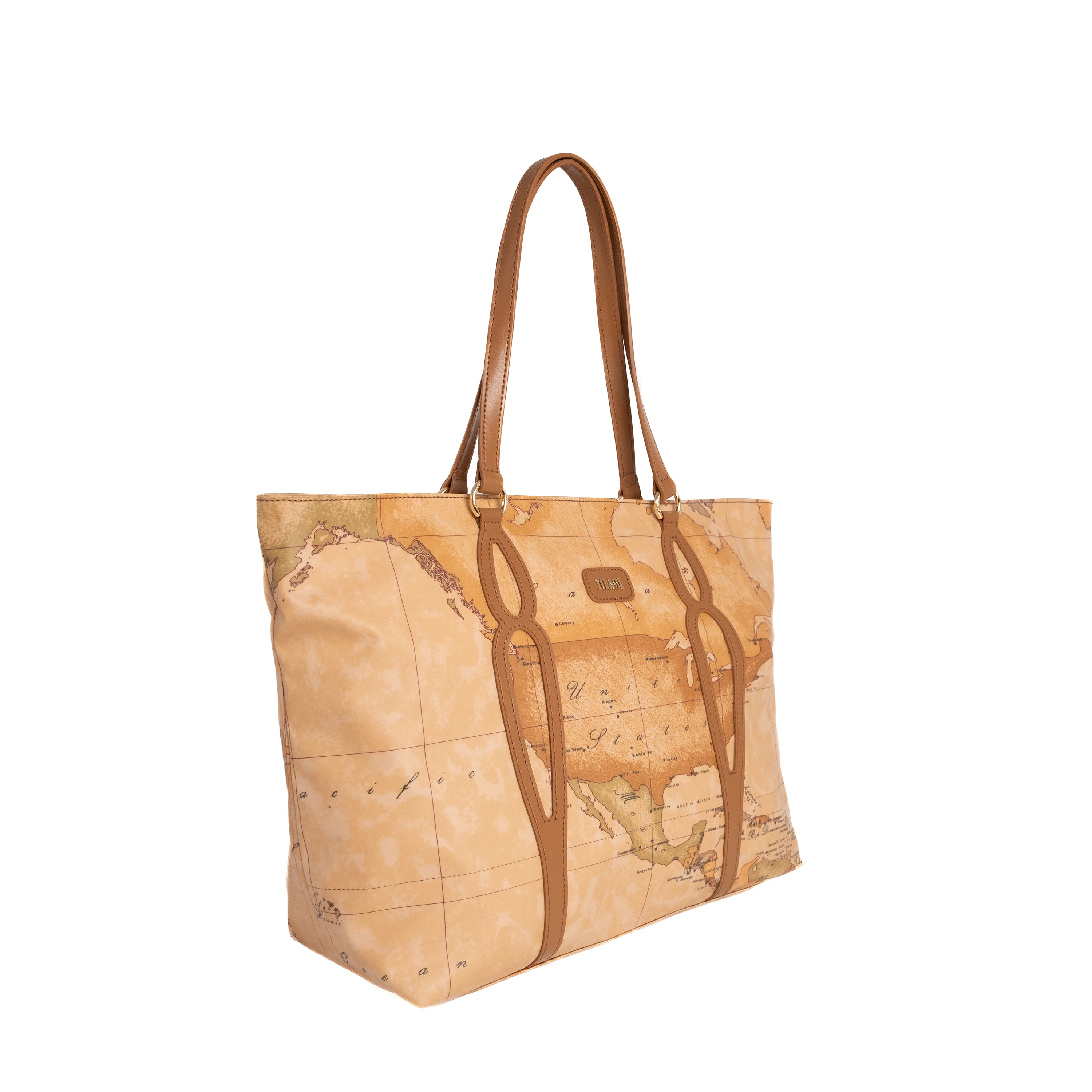 Alviero Martini Prima Classe Borsa Shopper Geo Tabacco