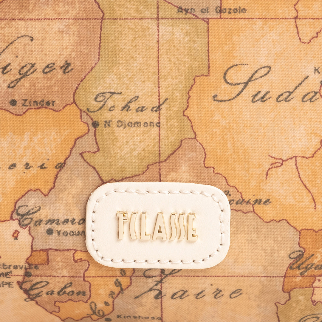 Alviero Martini Prima Classe Tracollina Geo Avorio