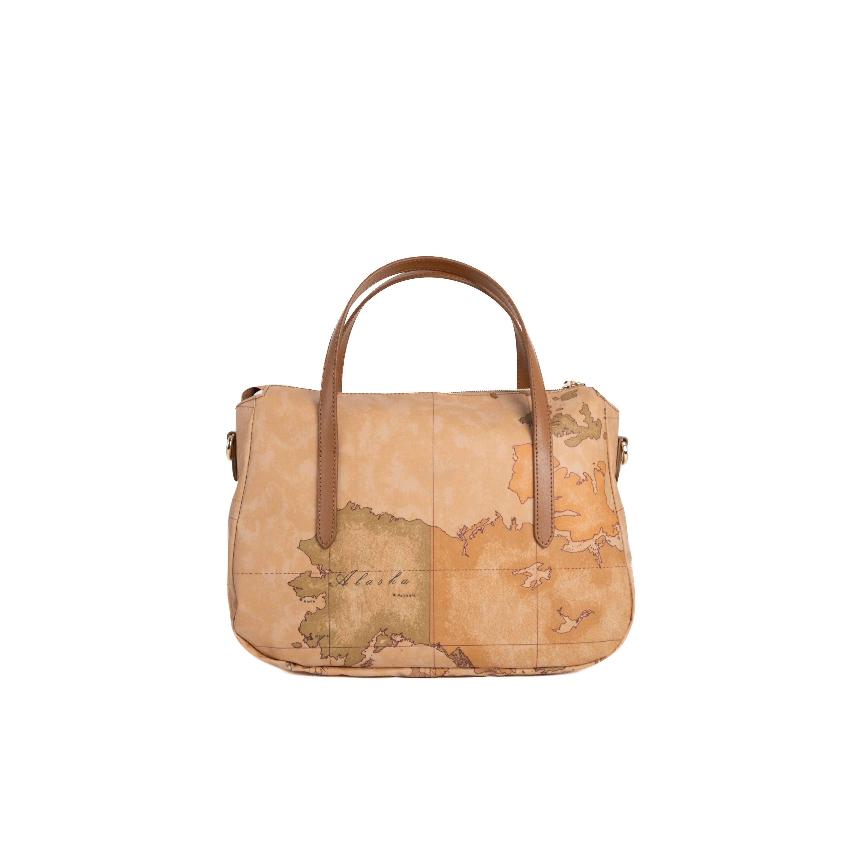 Alviero Martini Prima Classe Borsa a Mano con Tracolla Tabacco