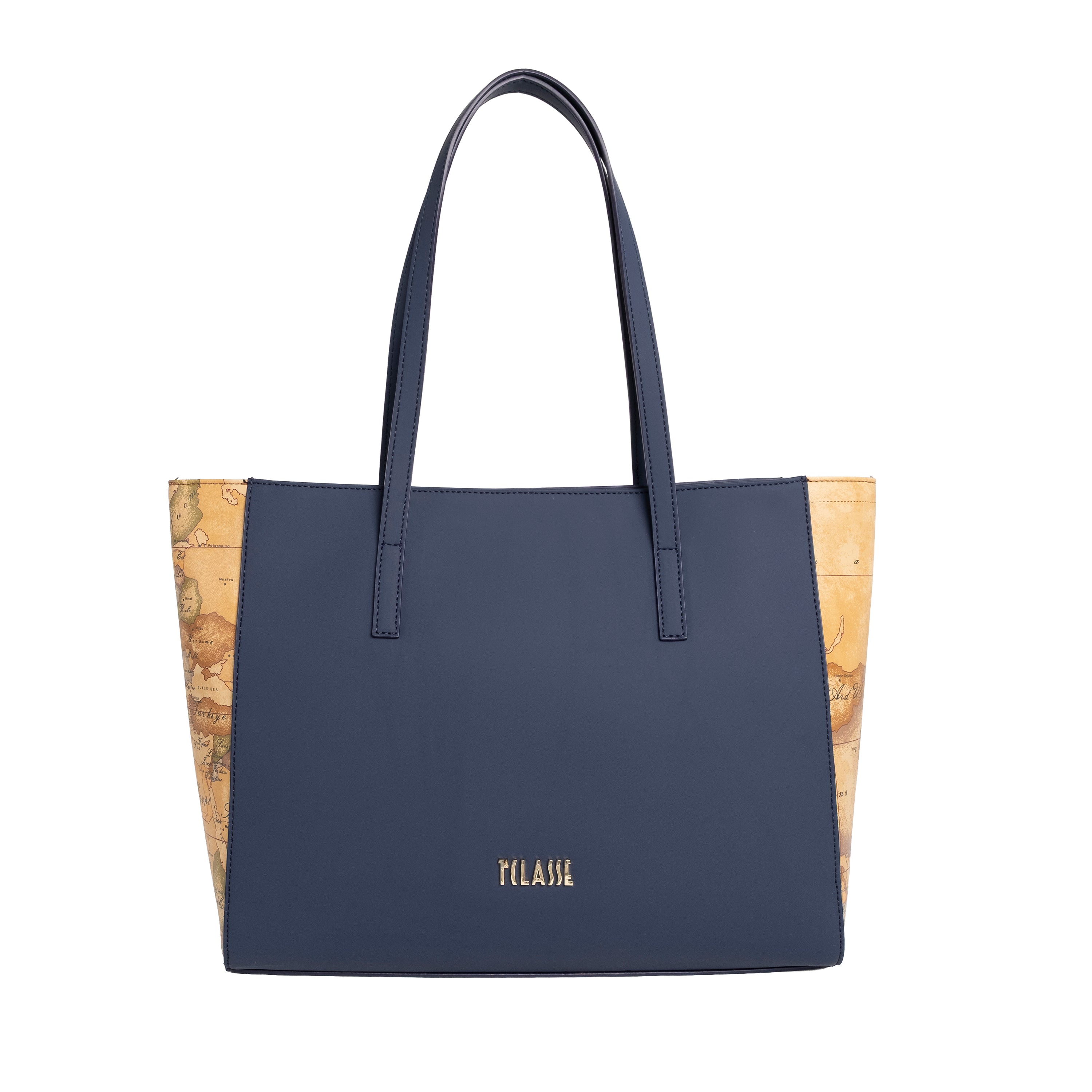 Alviero Martini Prima Classe Borsa Shopping Blu Navy