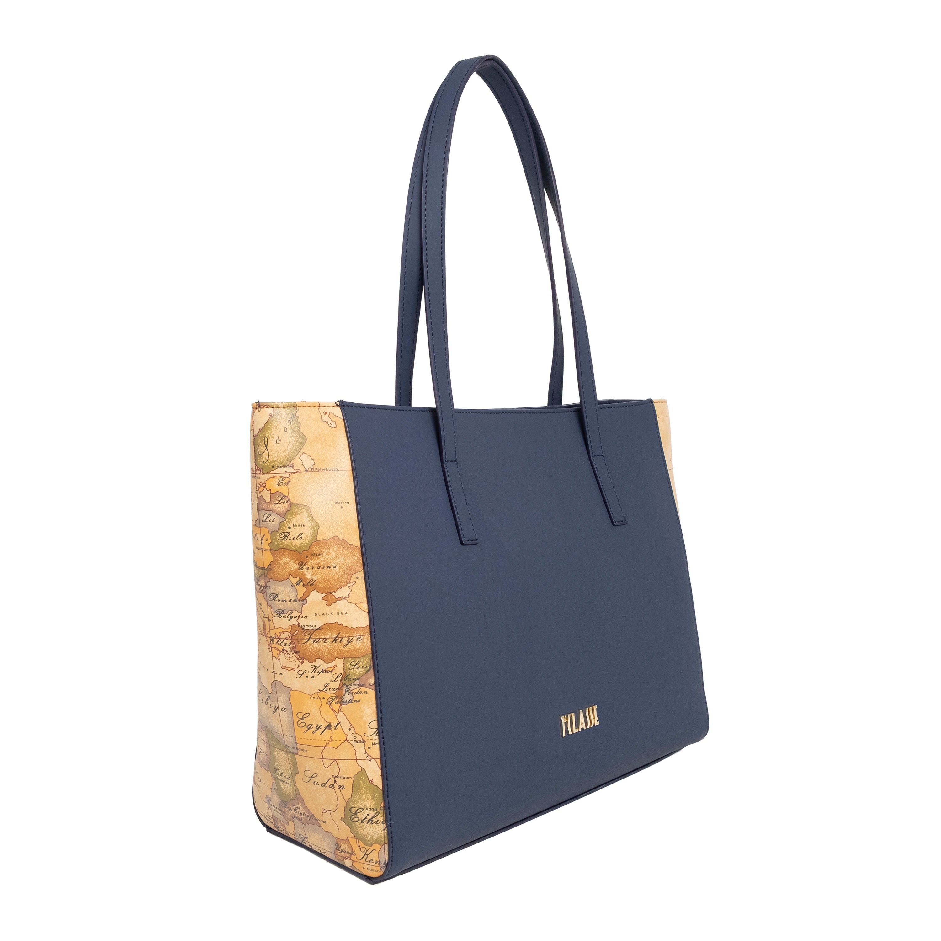 Alviero Martini Prima Classe Borsa Shopping Blu Navy