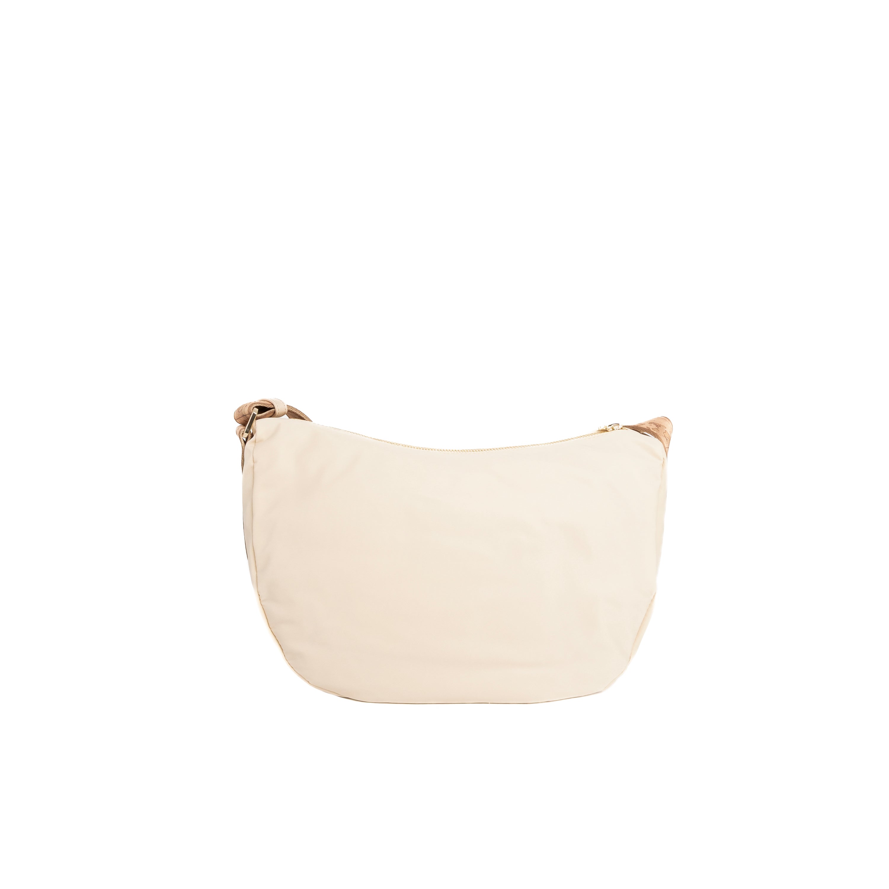 Alviero Martini Prima Classe Kleine Halbmond-Umhängetasche Champagner
