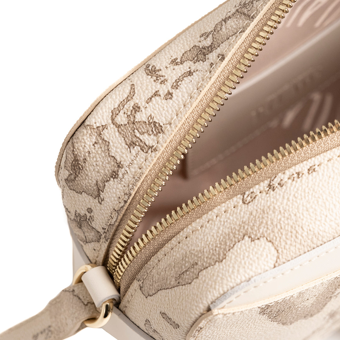 Alviero Martini Prima Classe Tracollina Reporter Rafia