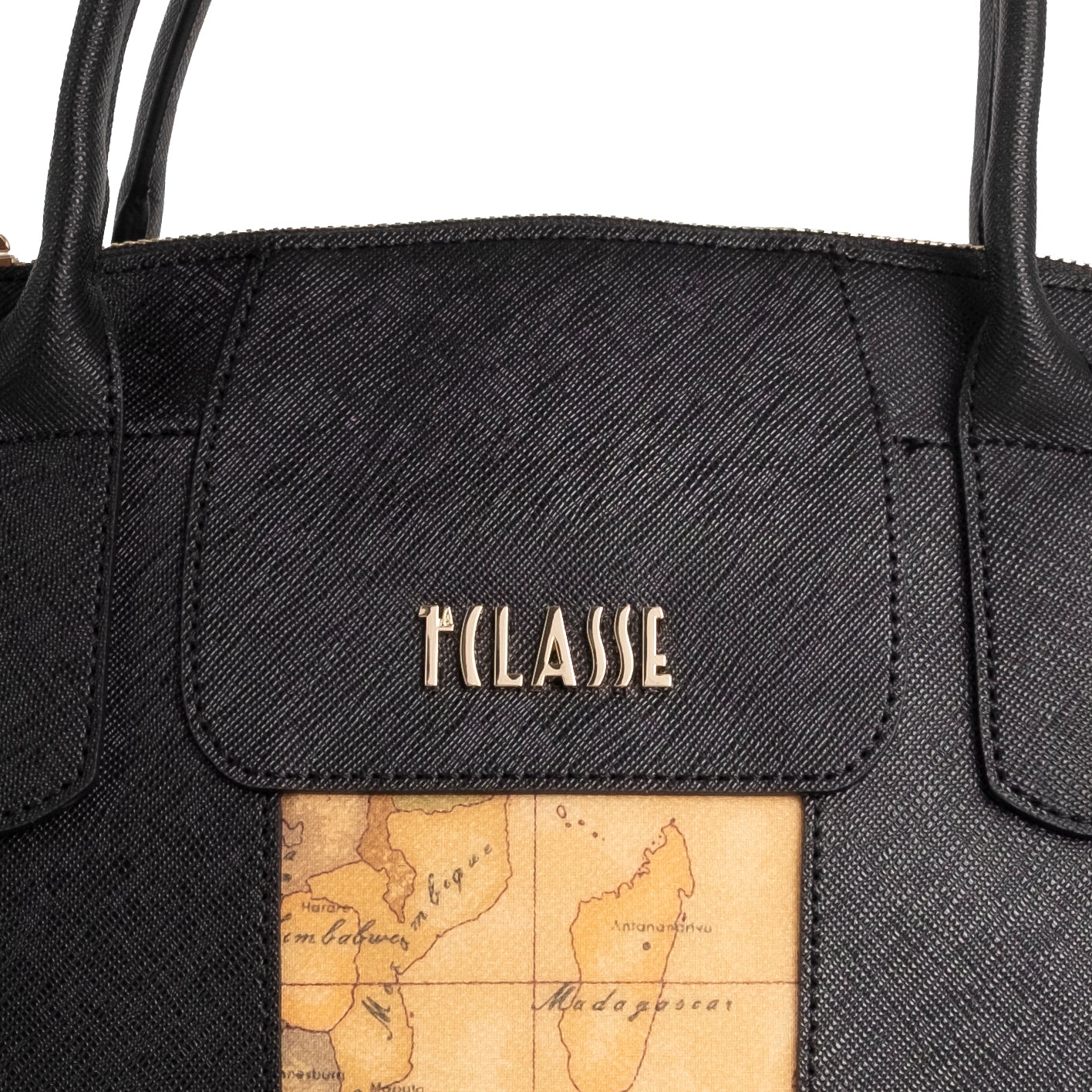 Alviero Martini Prima Classe Borsa a Mano Grande con Tracolla Naturale