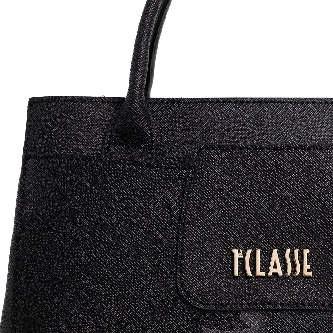 Alviero Martini Prima Classe Borsa tre tasche c/tracolla Nero
