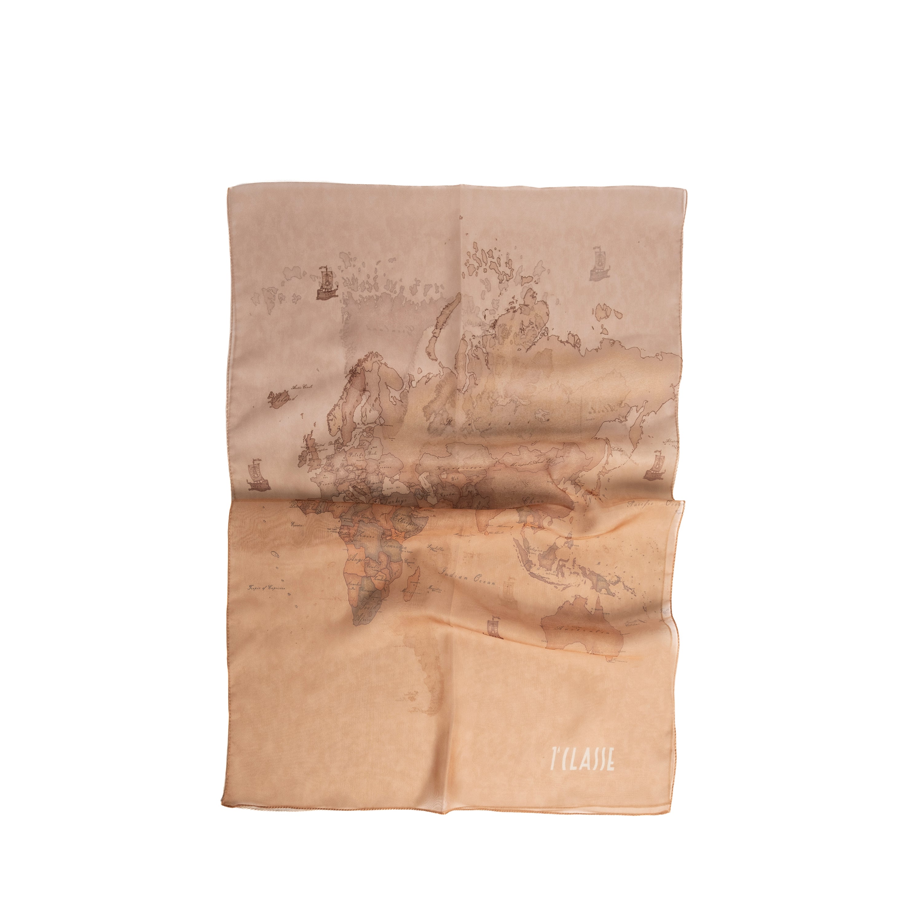 Alviero Martini Prima Classe Sciarpa Degradè Gioiello (48 x 150 cm) Ecrù