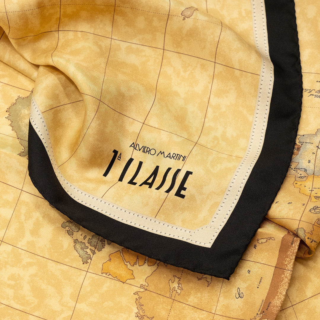 Alviero Martini Prima Classe Foulard Geoclassic Nero 90x90 cm
