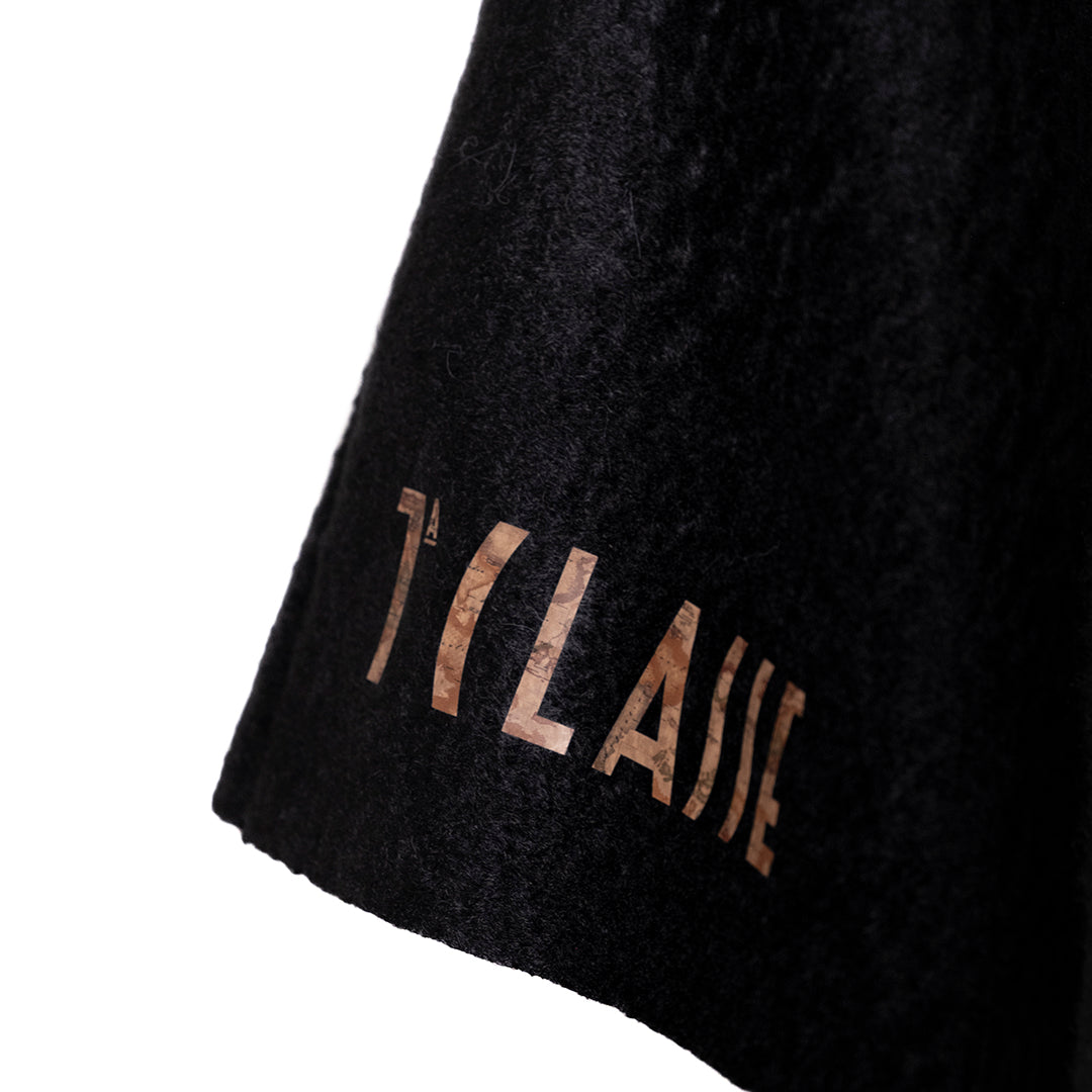 Alviero Martini Prima Classe Poncho Ecofur Nero