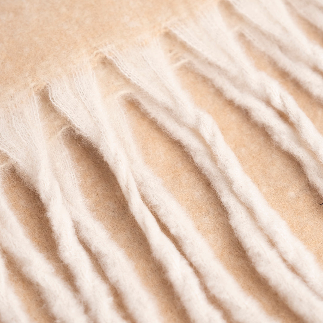 Alviero Martini Prima Classe Sciarpa Frange Beige
