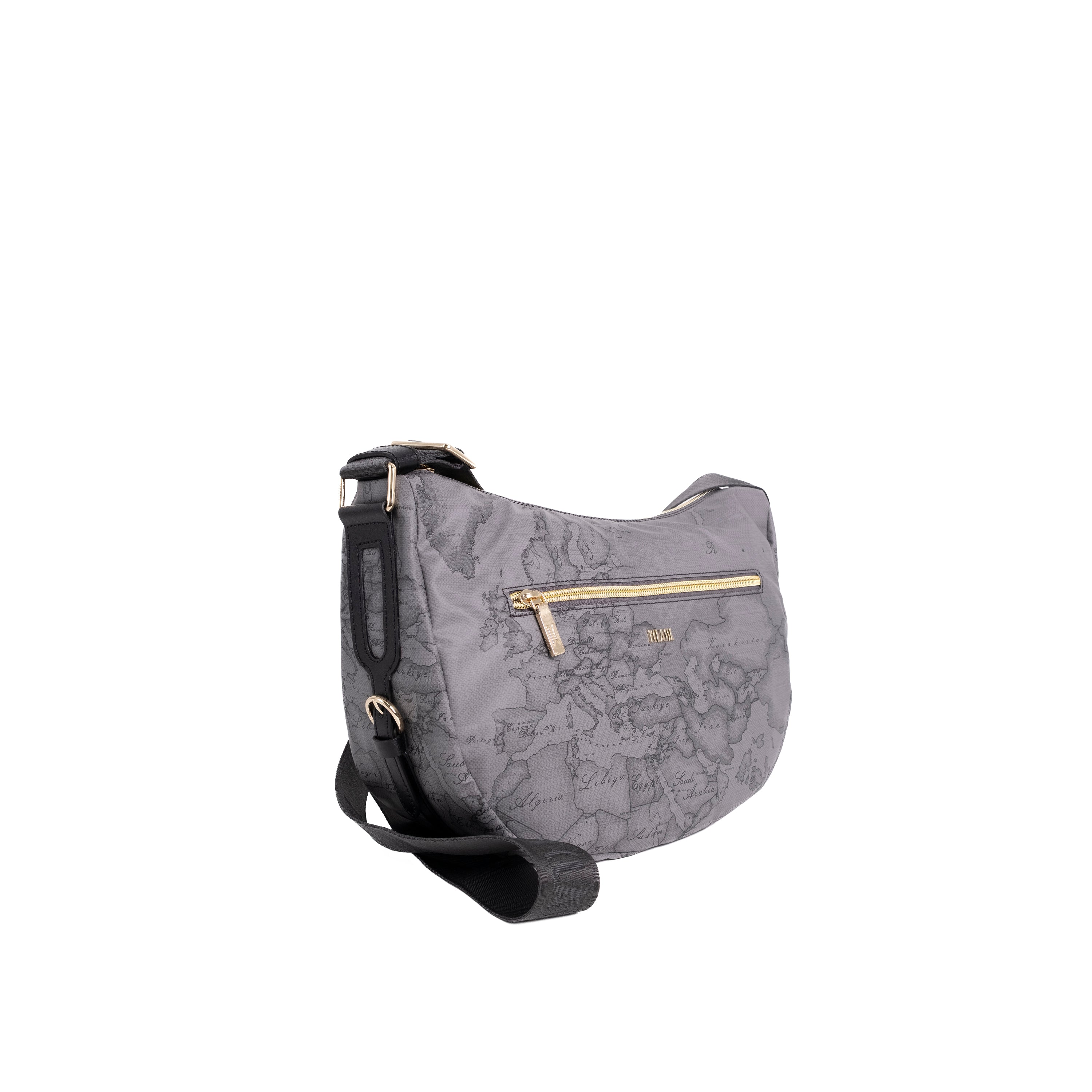 Alviero Martini Prima Classe Tracolla Media Grigio Scuro