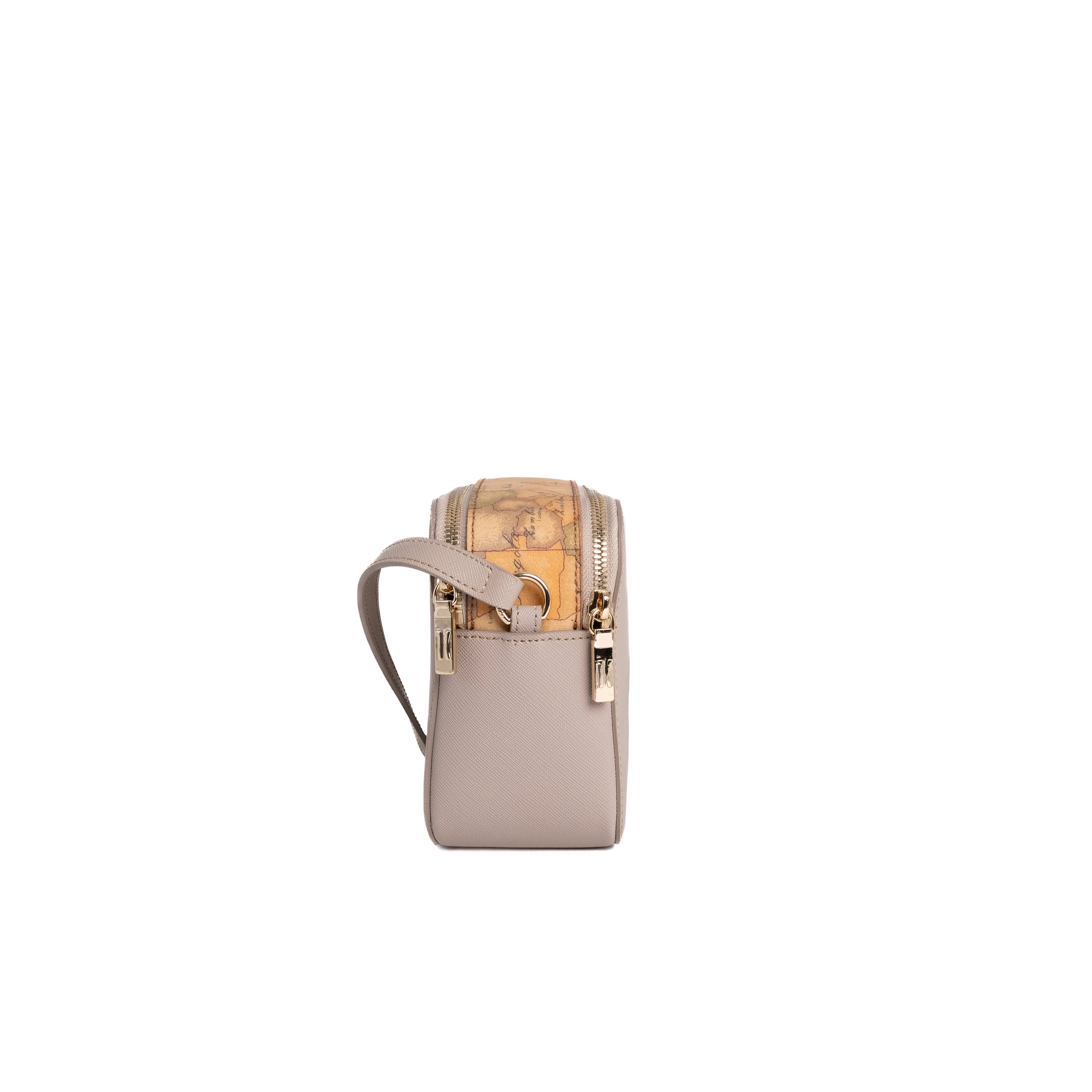 Alviero Martini Prima Classe Tracollina Reporter 2 Zip Greige