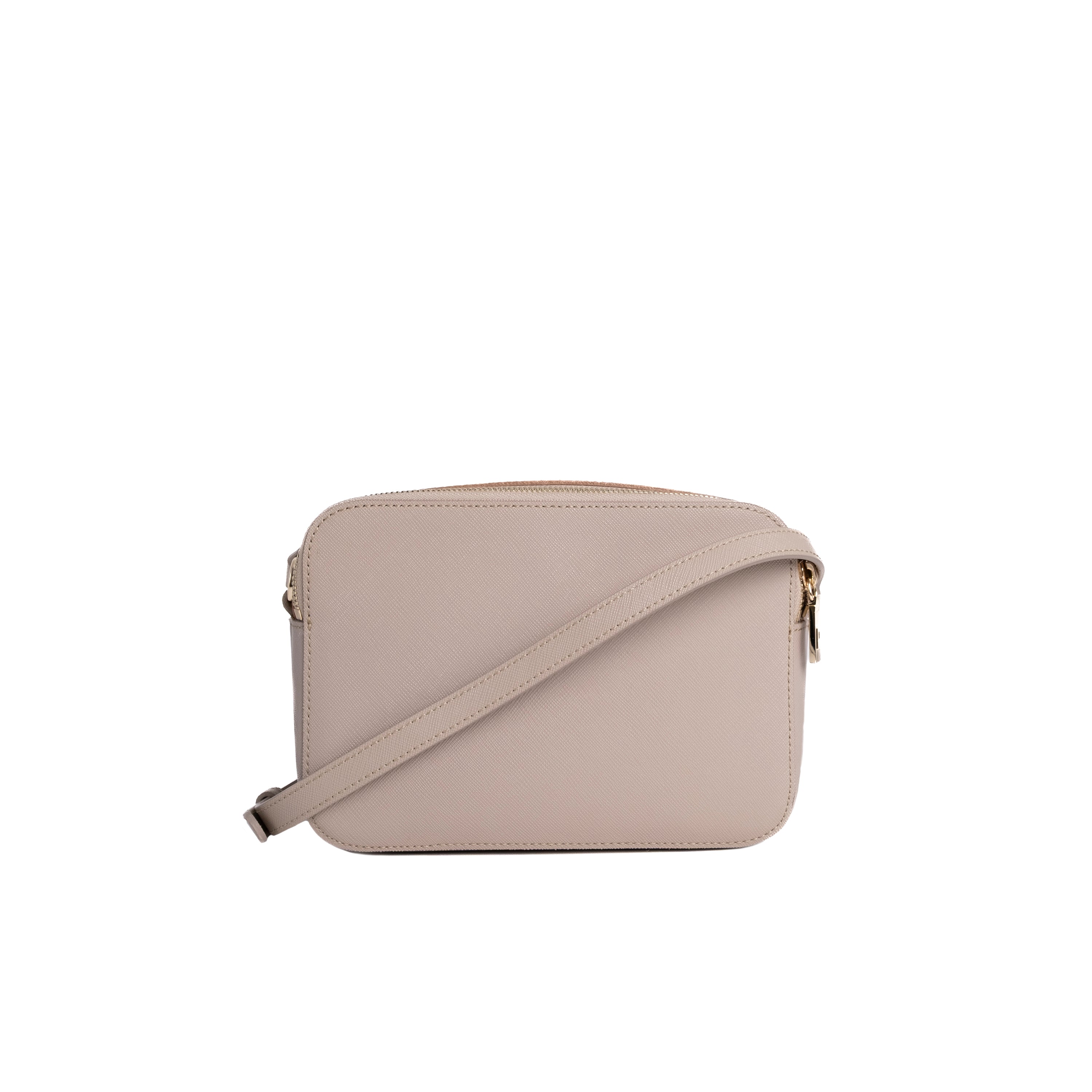 Alviero Martini Prima Classe Tracollina Reporter 2 Zip Greige
