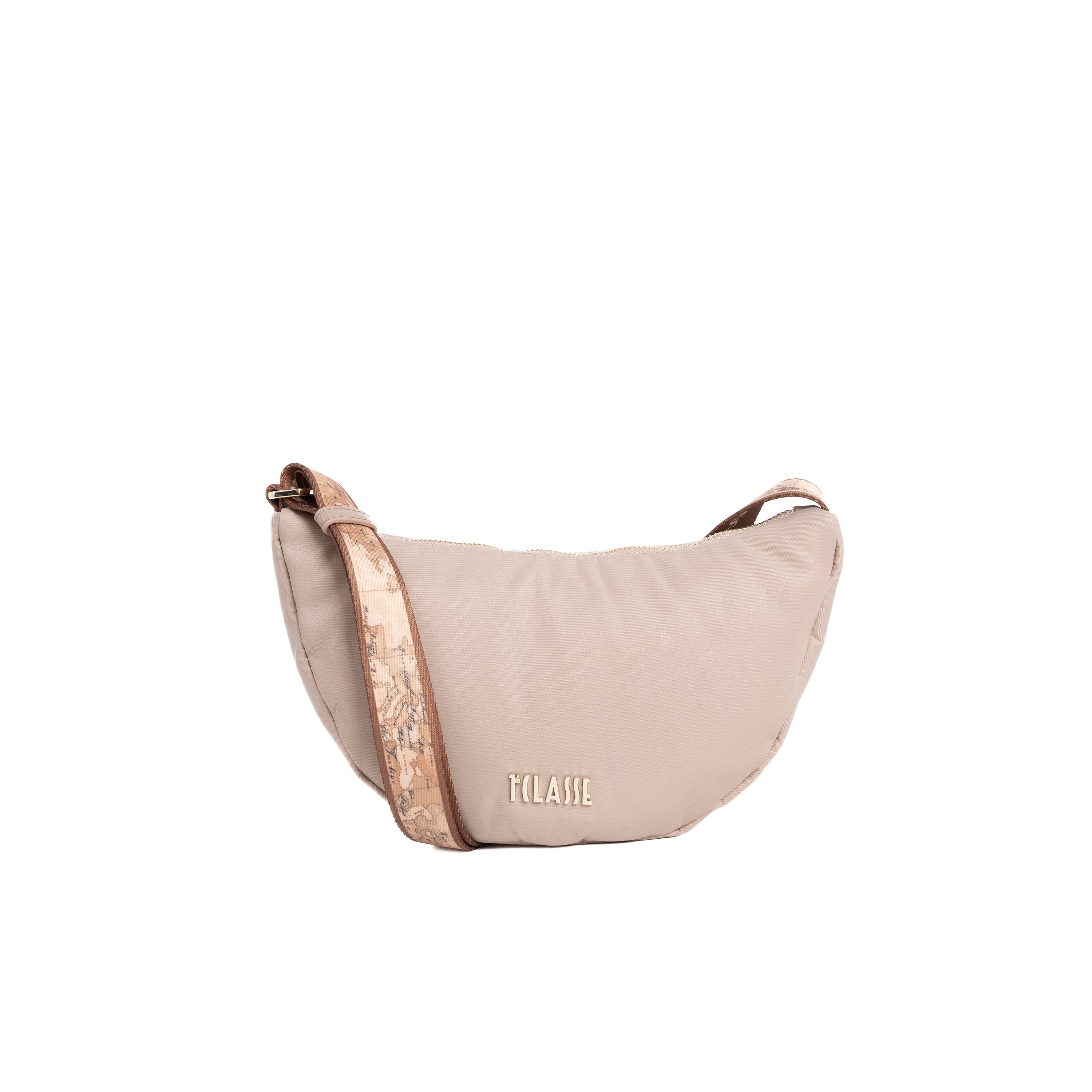 Alviero Martini Prima Classe Mini Tracolla Mezzaluna Greige