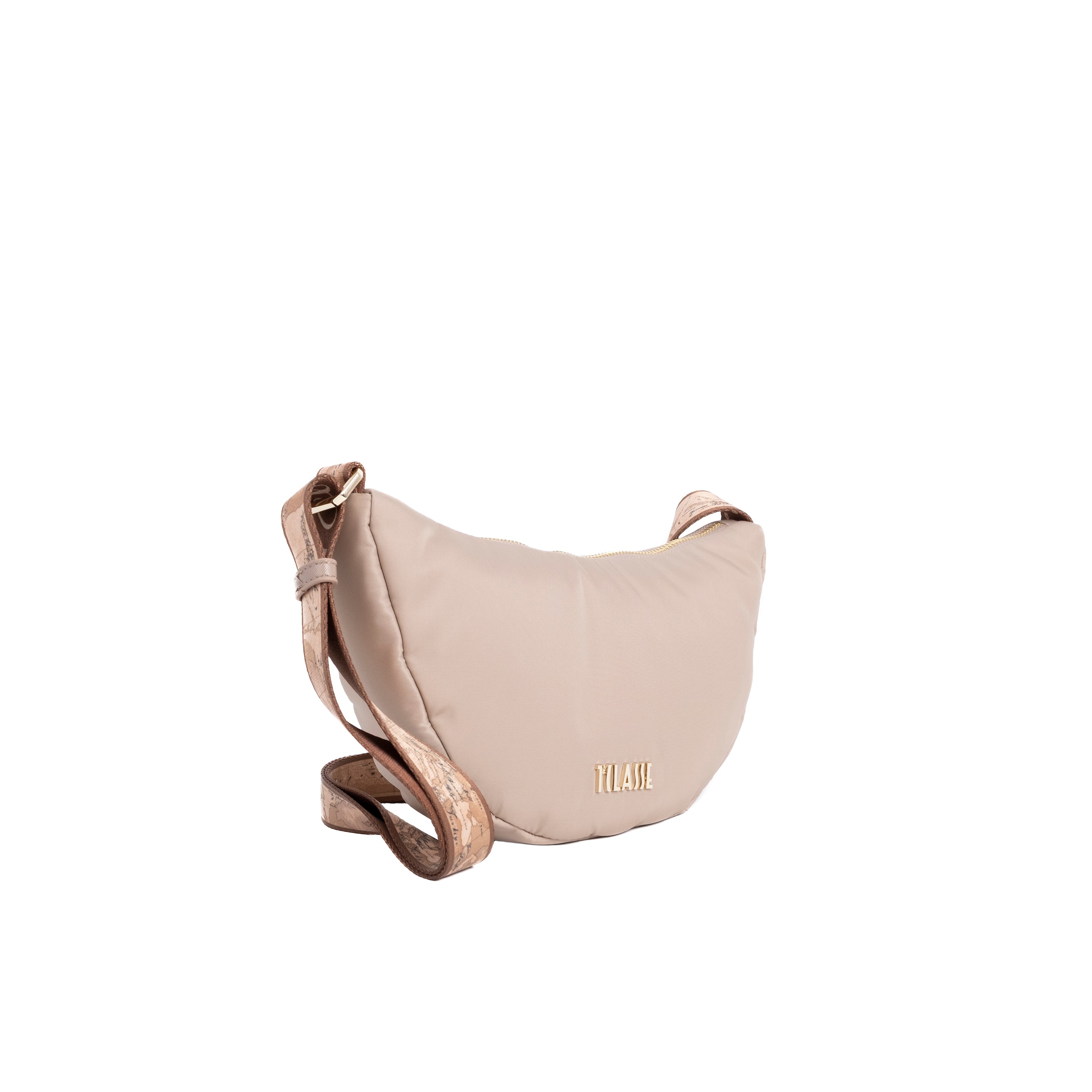 Alviero Martini Prima Classe Mini Tracolla Mezzaluna Greige