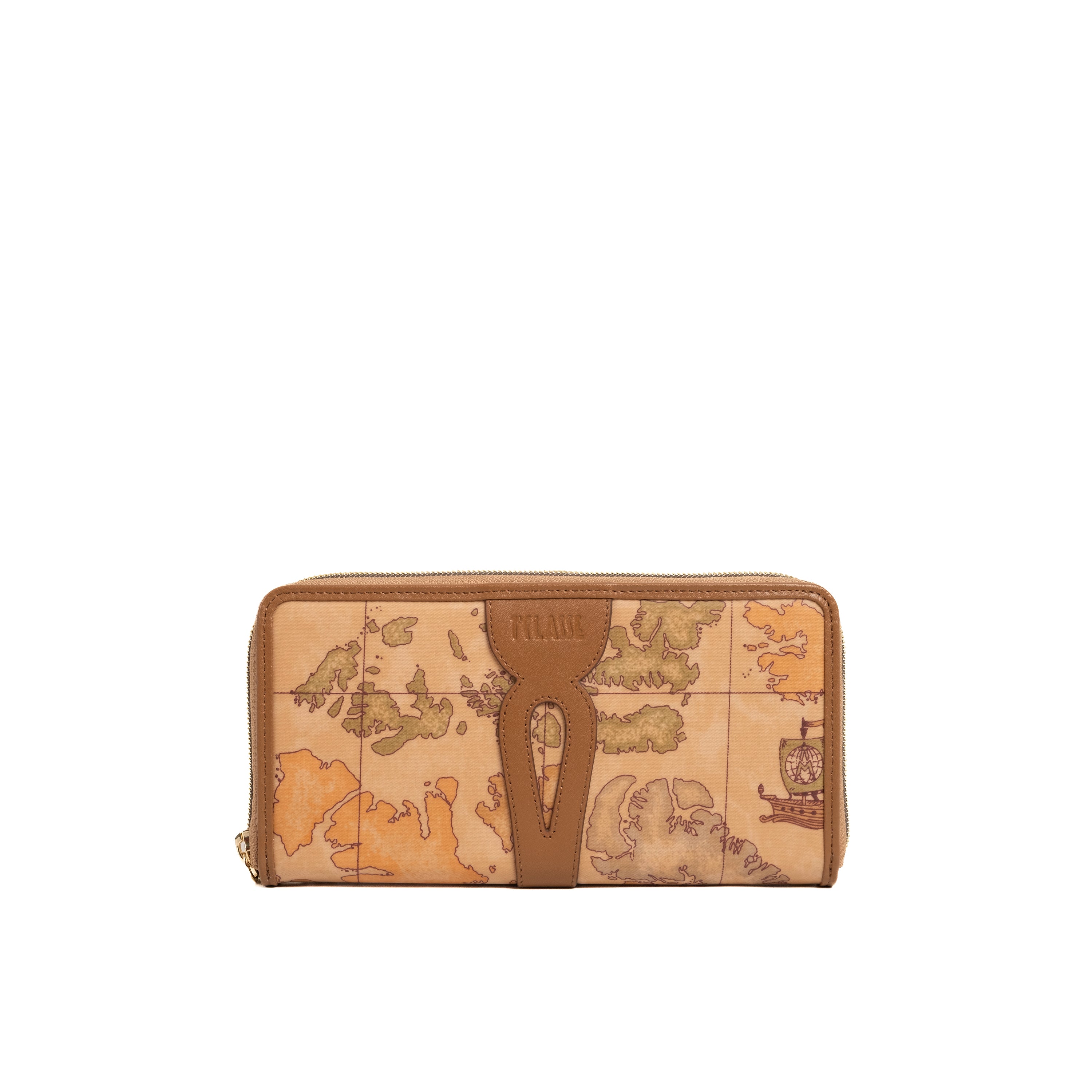 Alviero Martini Prima Classe Portafoglio Ziparound Donna Tabacco