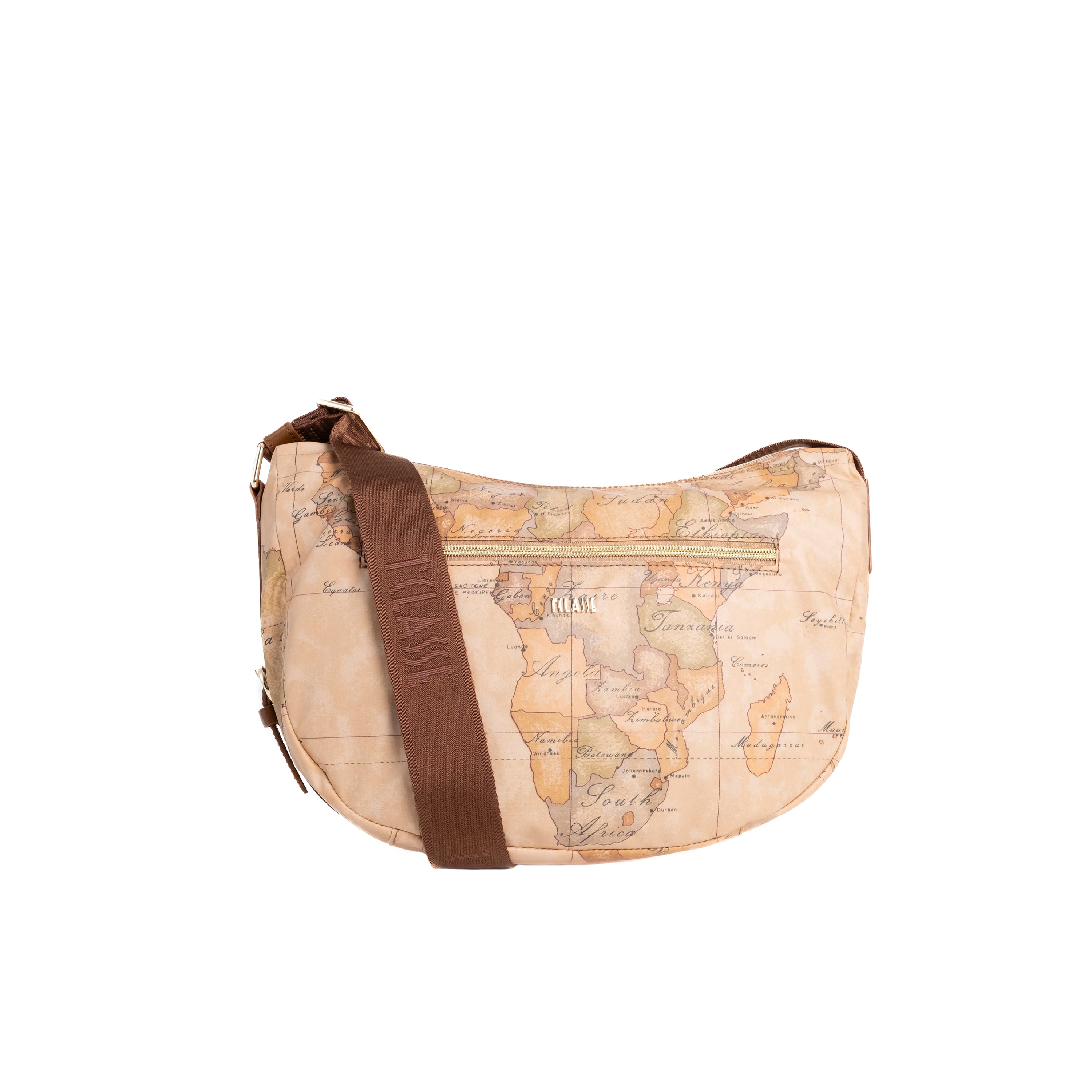 Alviero Martini Prima Classe Tracolla Grande Castagna