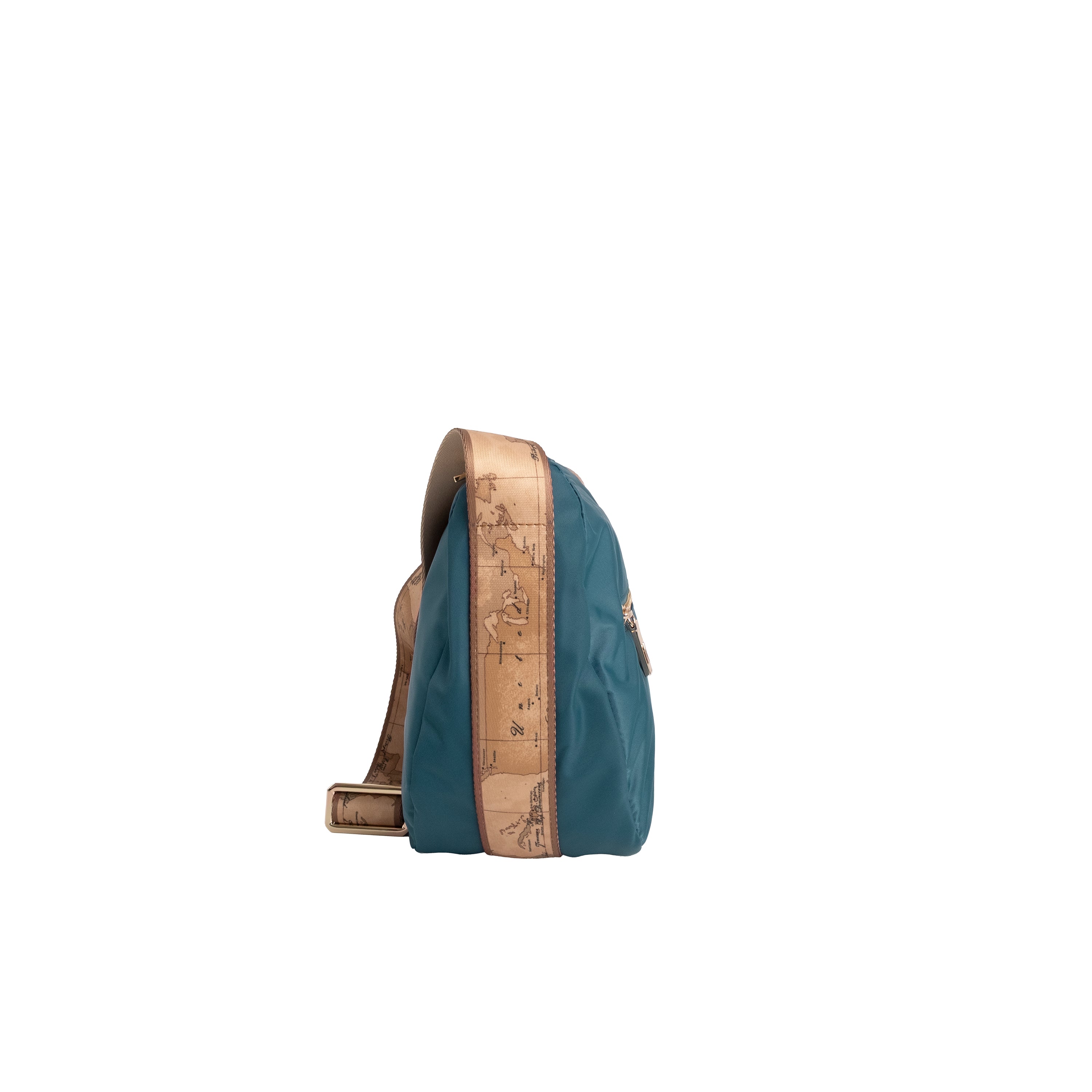 Alviero Martini Prima Classe Tracolla Mezzaluna Grande Blu Pacifico
