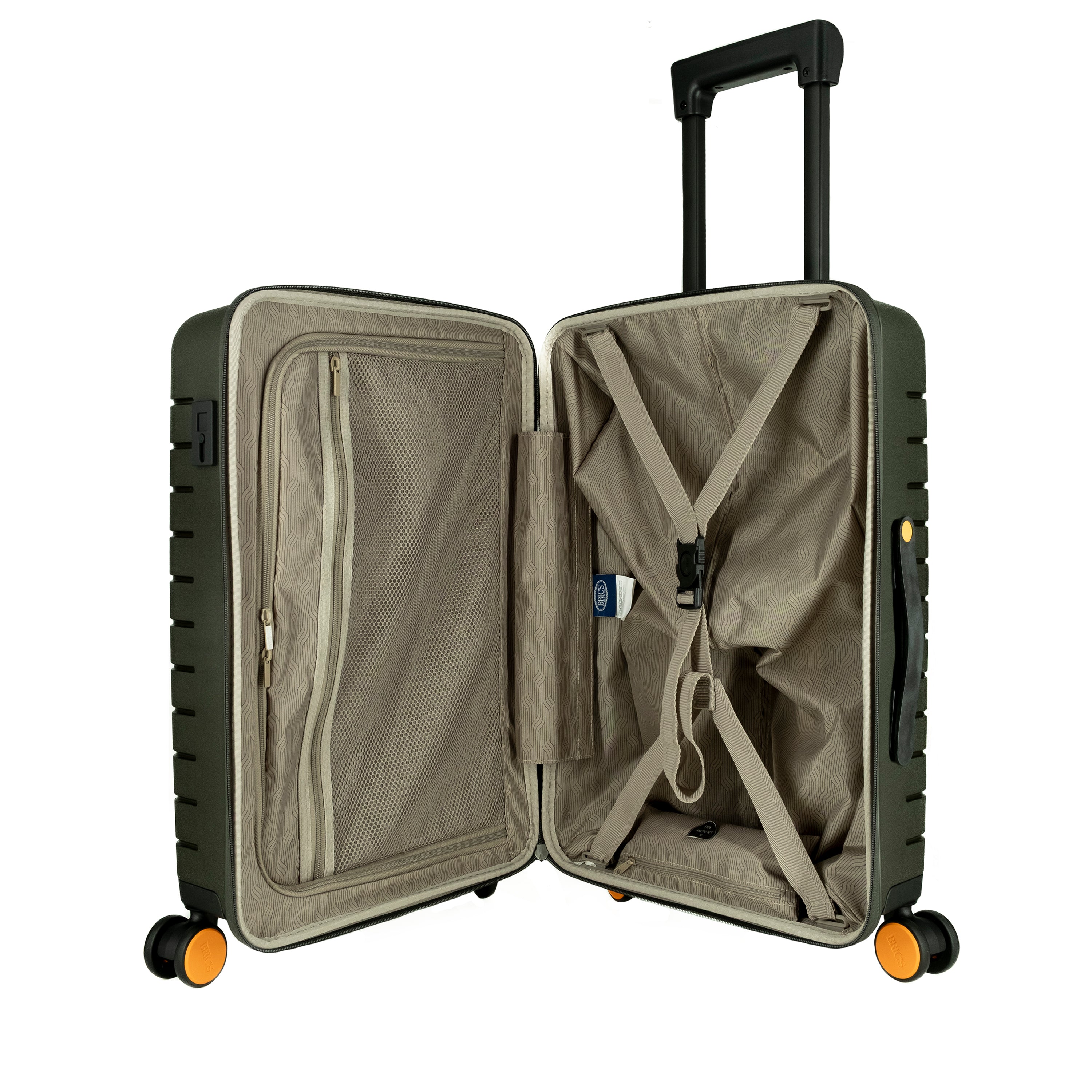 Bric's Ulisse Medium Trolley 65 cm. Expandable Olive (43 x 65 x 26 cm)