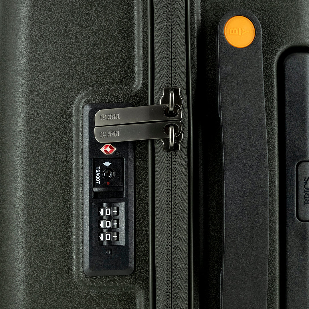 Bric's Ulisse Medium Trolley 65 cm. Expandable Olive (43 x 65 x 26 cm)