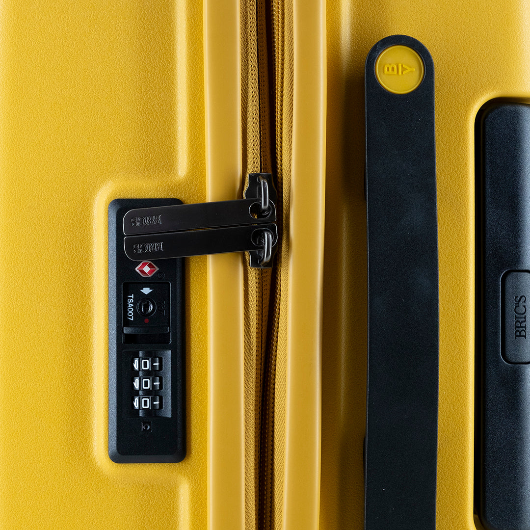 Bric's Ulisse Mittelgroßer Trolley 65 cm. Erweiterbar, Gelb (43 x 65 x 26 cm)