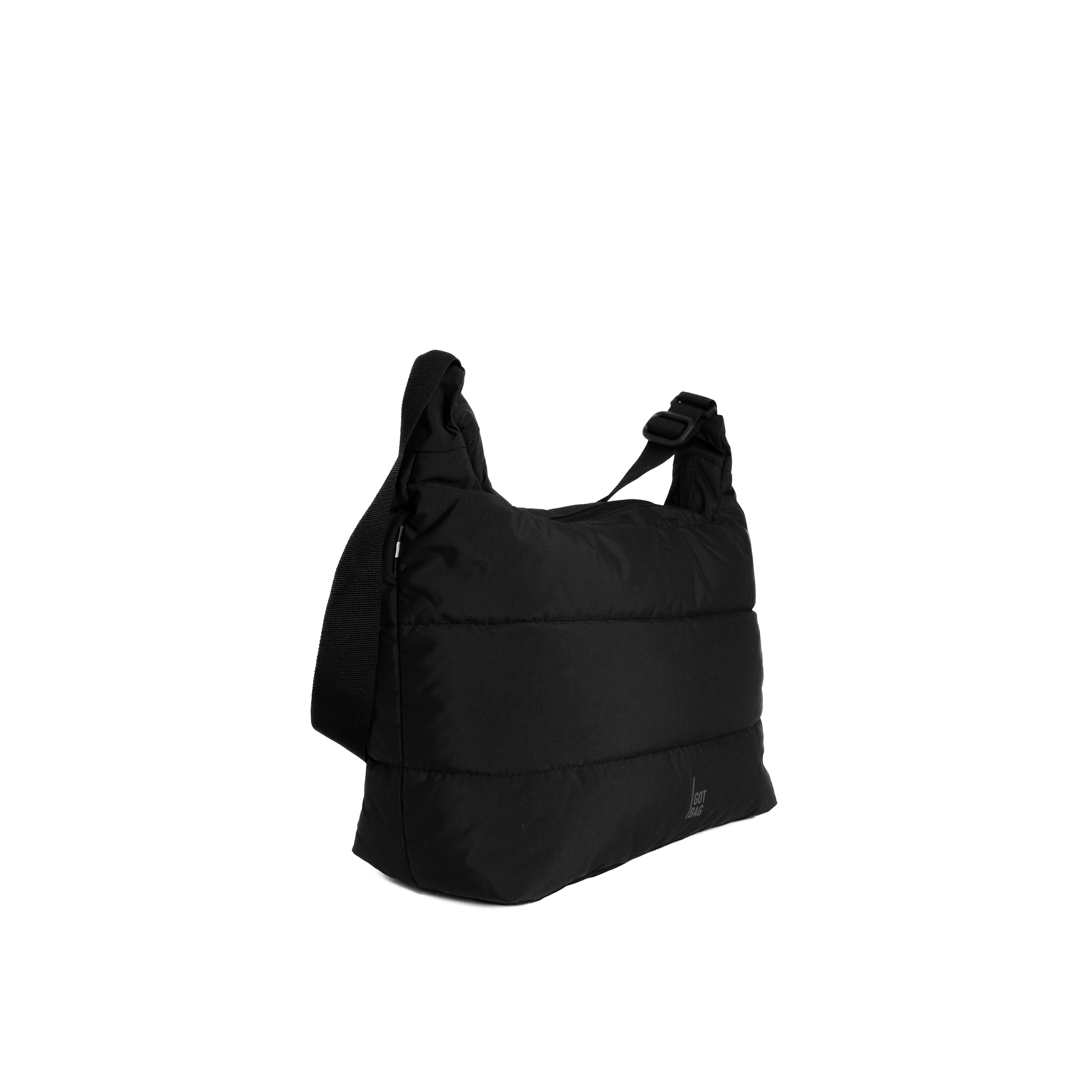 Got Bag – Puffer Square – Große, einfarbige schwarze Tasche