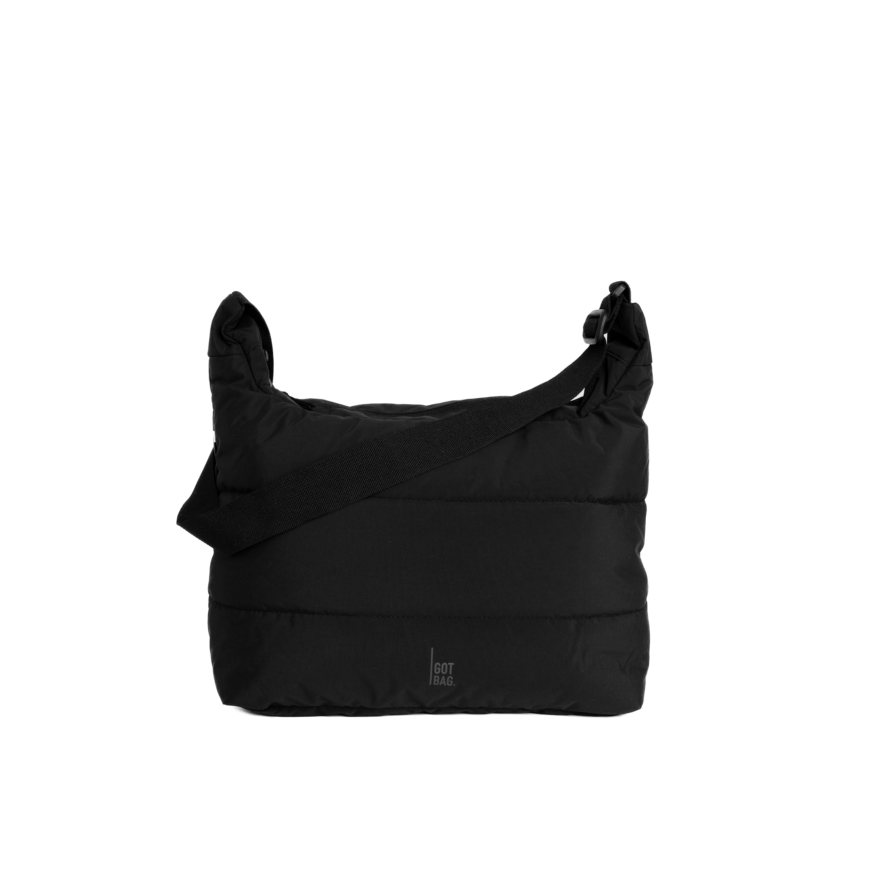 Got Bag – Puffer Square – Große, einfarbige schwarze Tasche