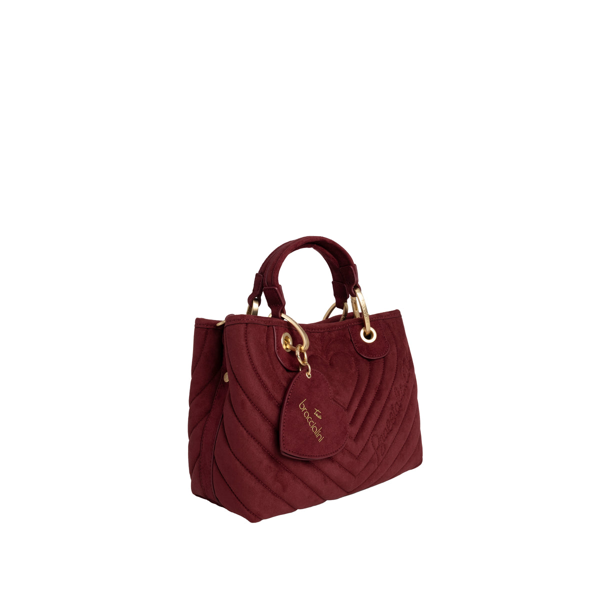 Braccialini Borsa A Mano Beth Matelasse' Rosso
