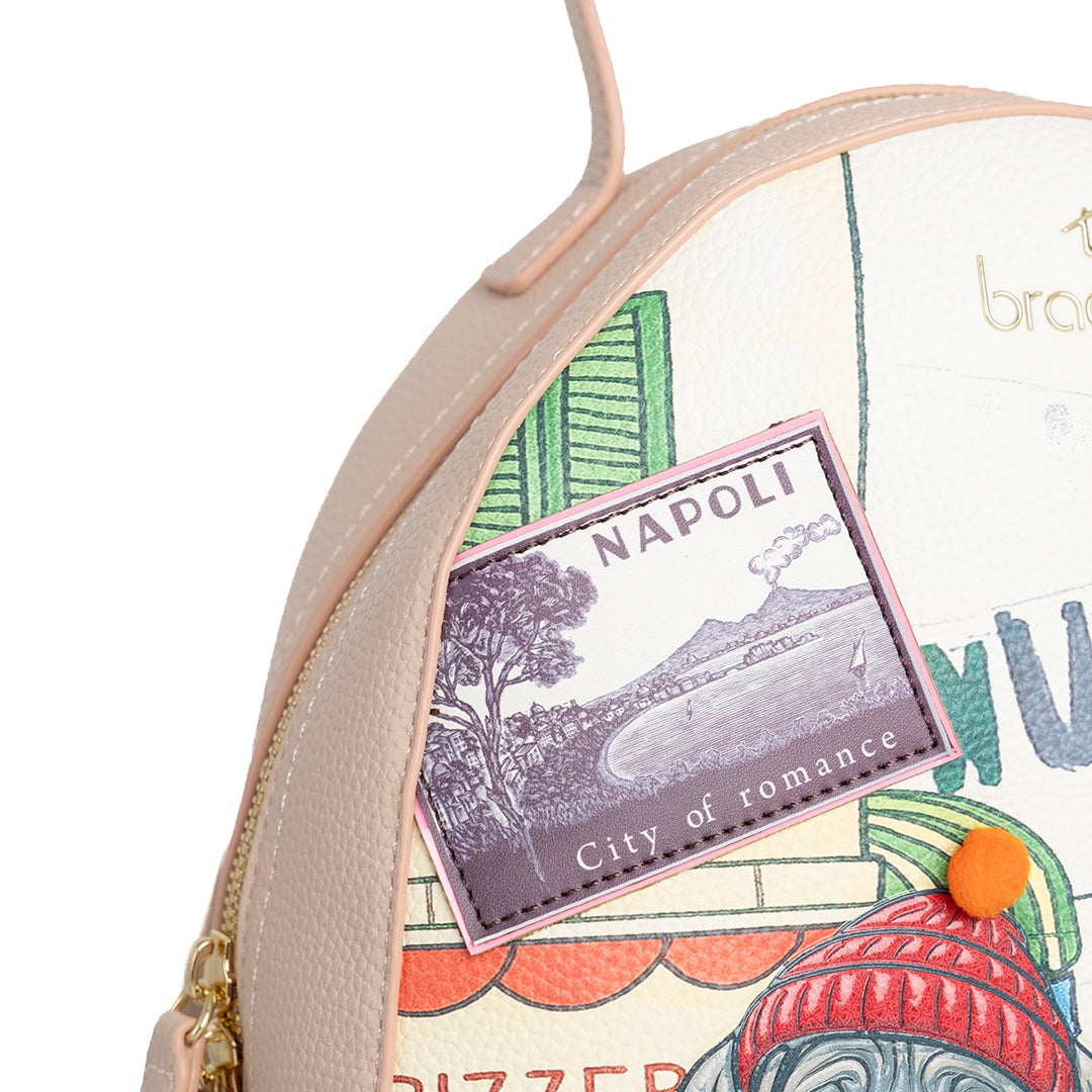 Braccialini Zaino Cartoline Multicolor Napoli
