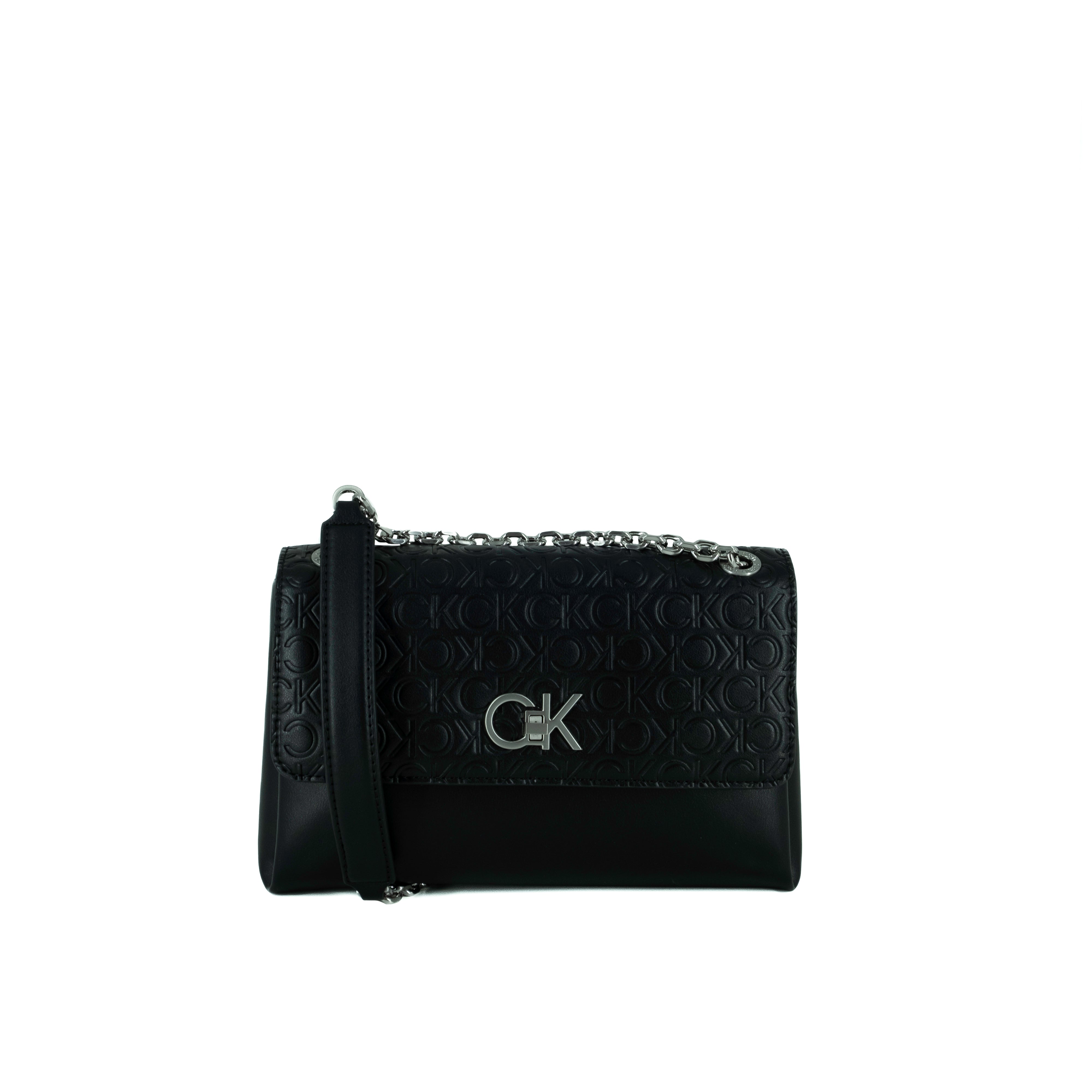 Calvin Klein Borsa a Tracolla Embossed Nero