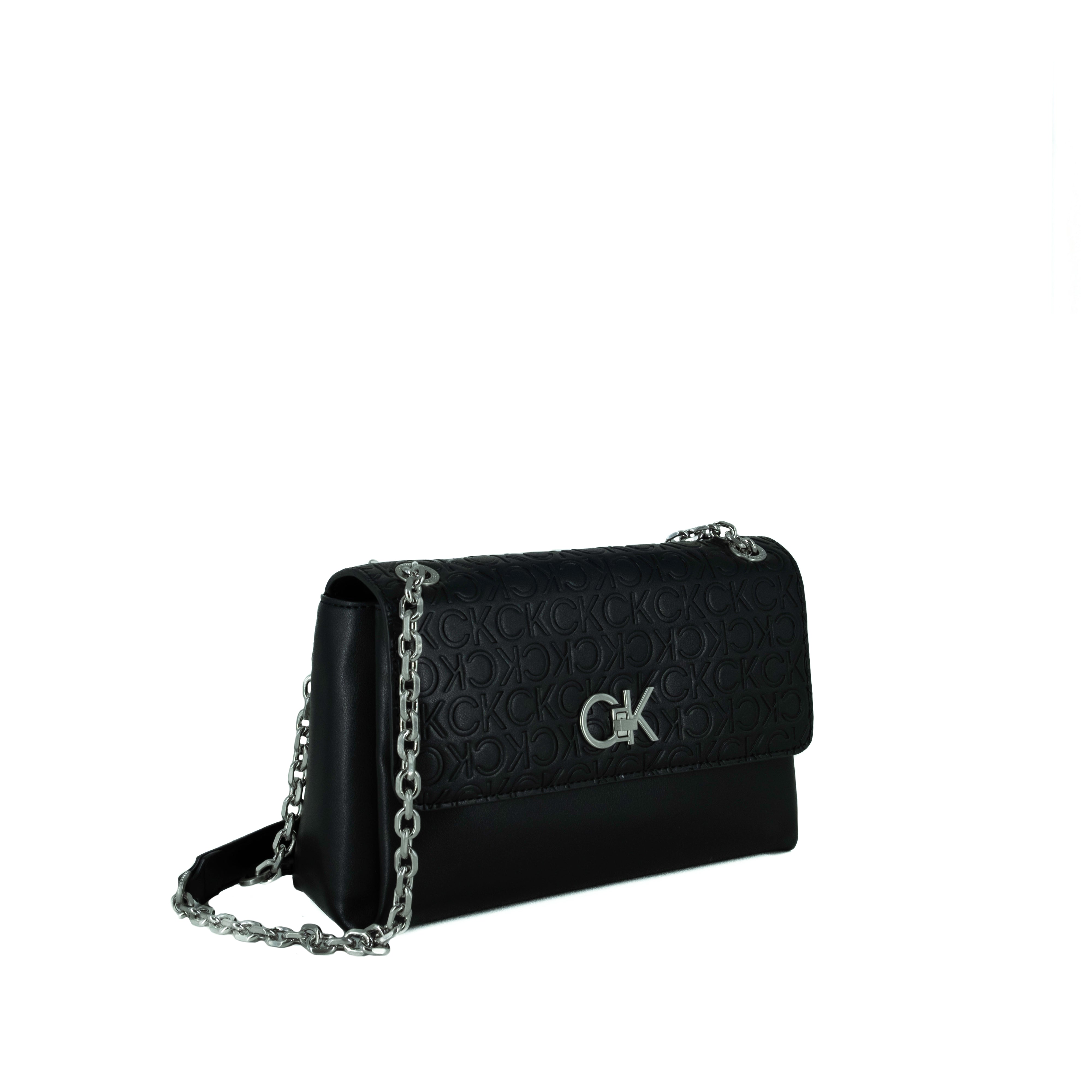 Calvin Klein Borsa a Tracolla Embossed Nero