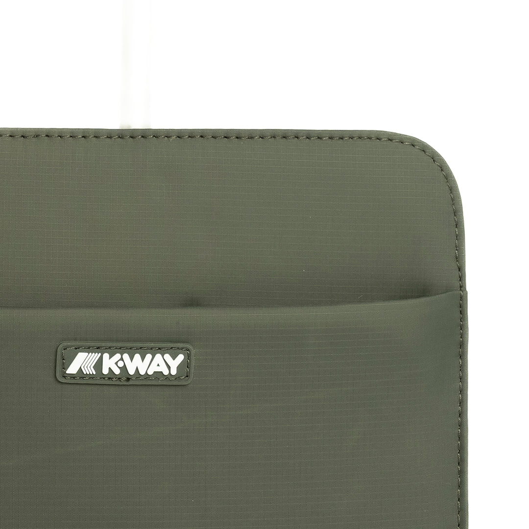 K-Way Marybell Grün-Schwarze Umhängetasche