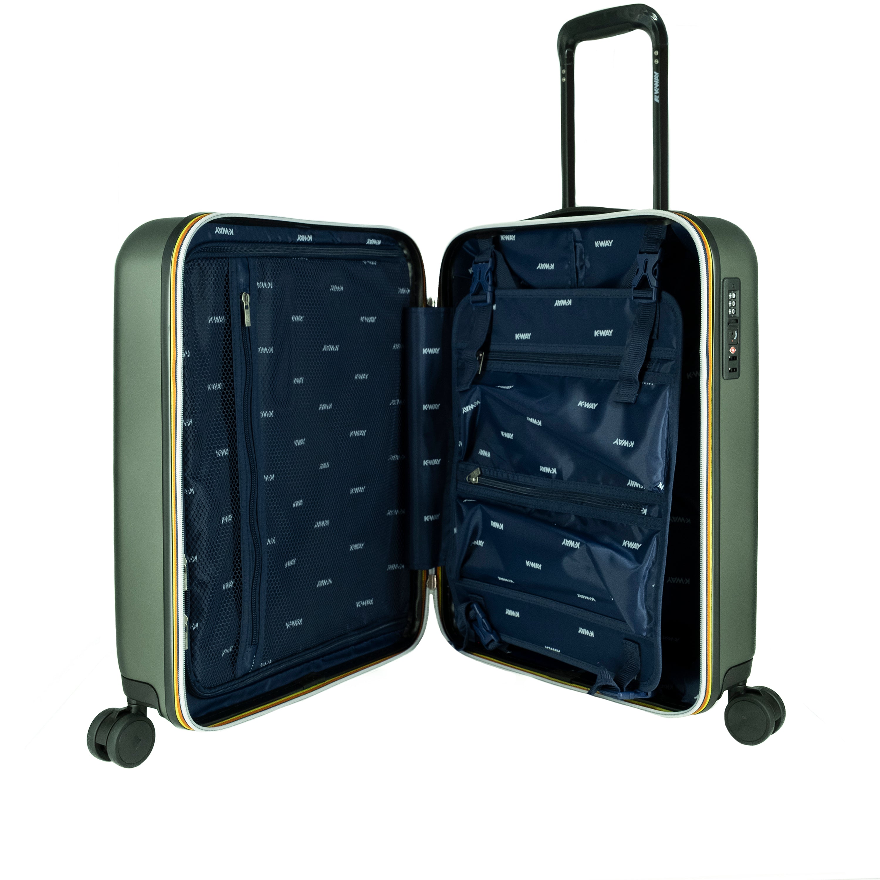 K-way Trolley Eudoxie Logo Green Blackish
