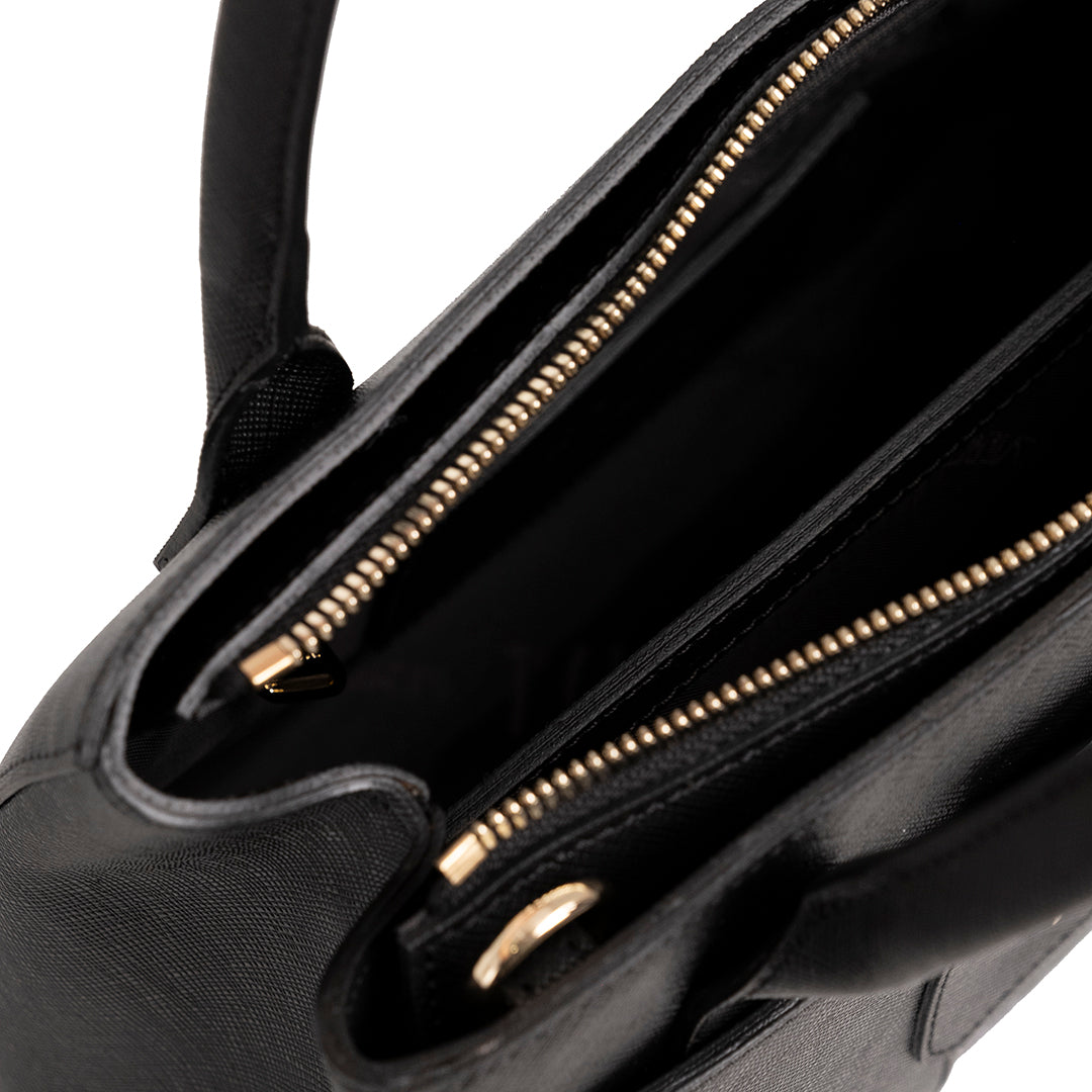Alviero Martini Prima Classe Borsa tre tasche c/tracolla Nero