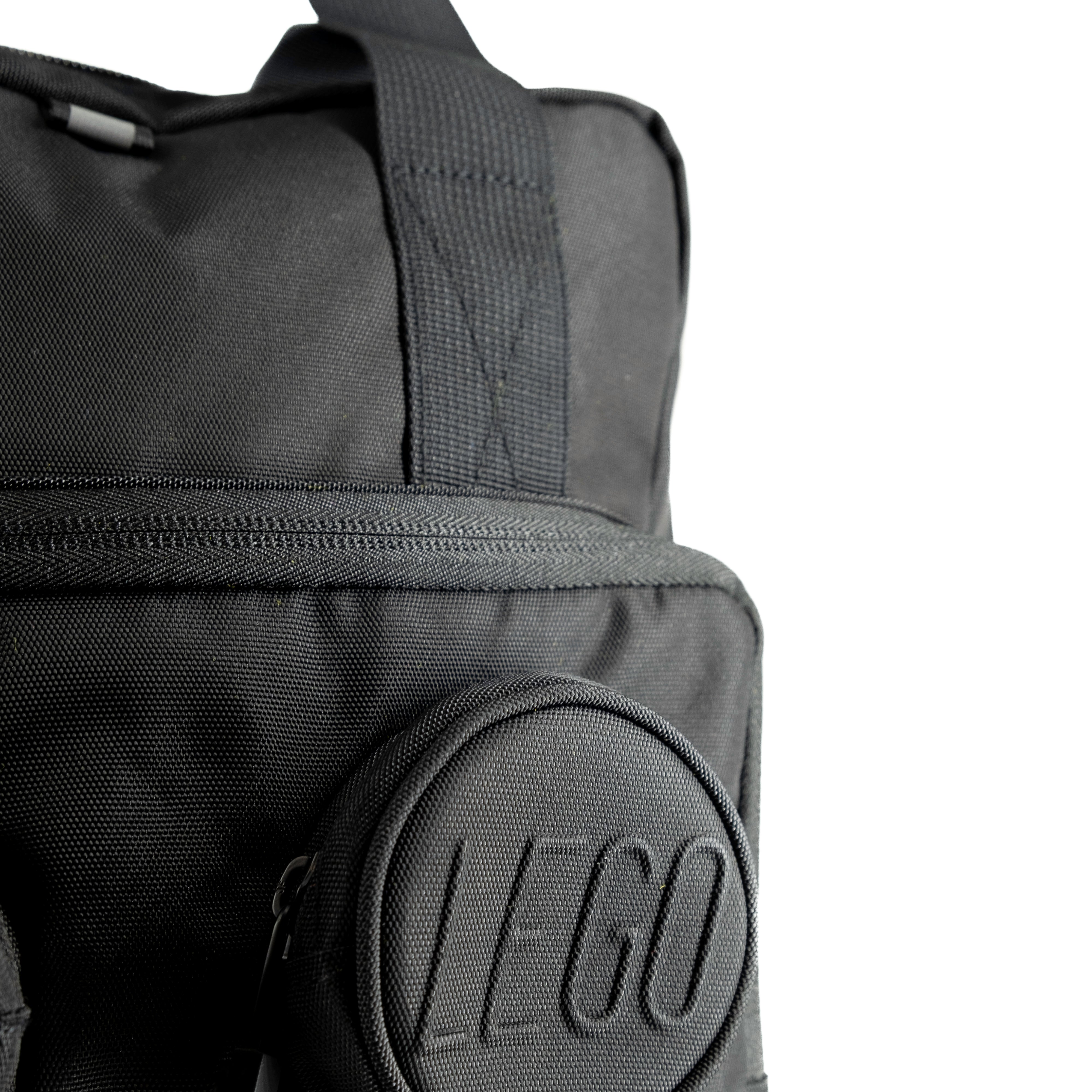 Lego Brick Backpack 2x2 Black Logo