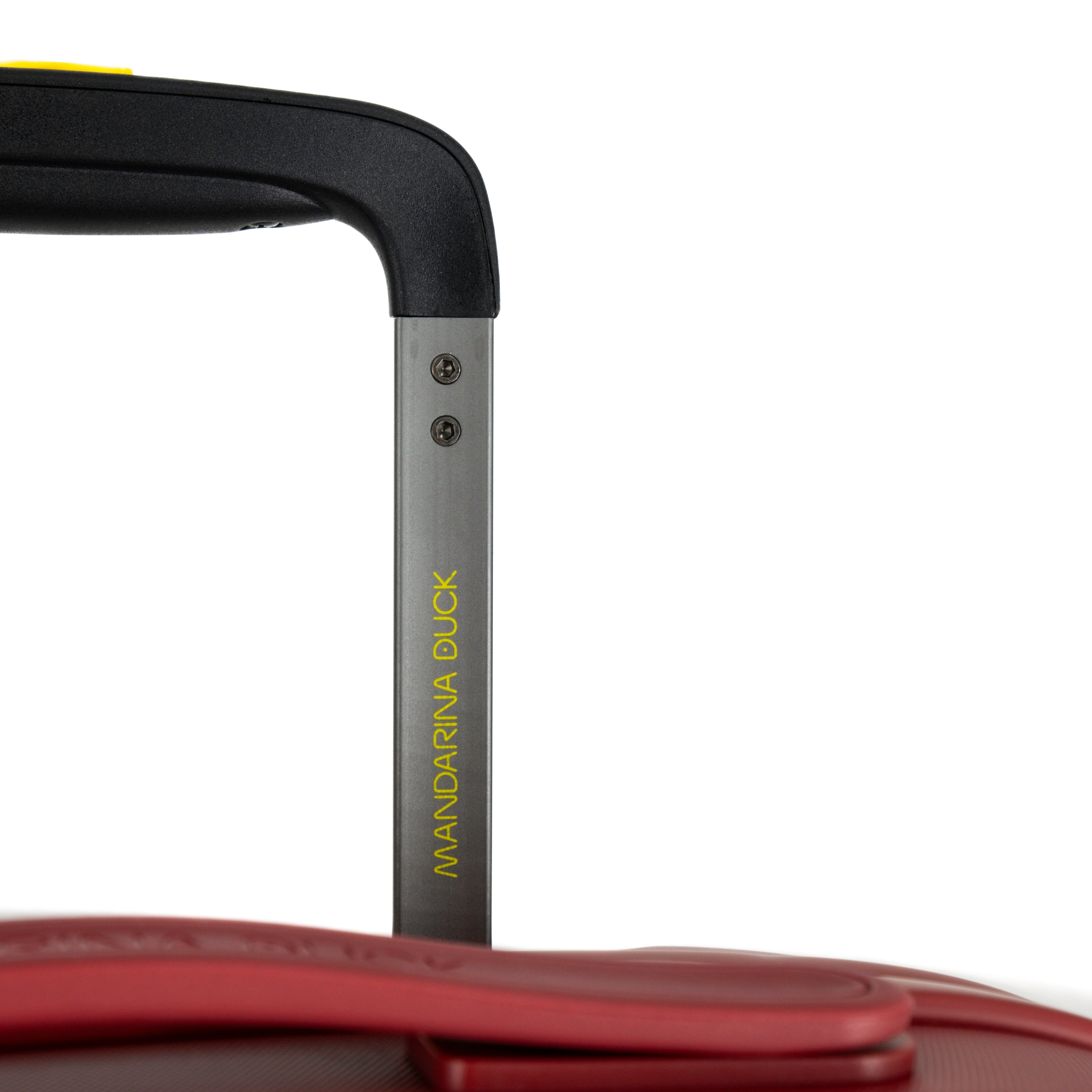Mandarina Duck Trolley Cabin "Global" Espandibile con Logo Duck Rosso Minerale (32,5/36,5 l)