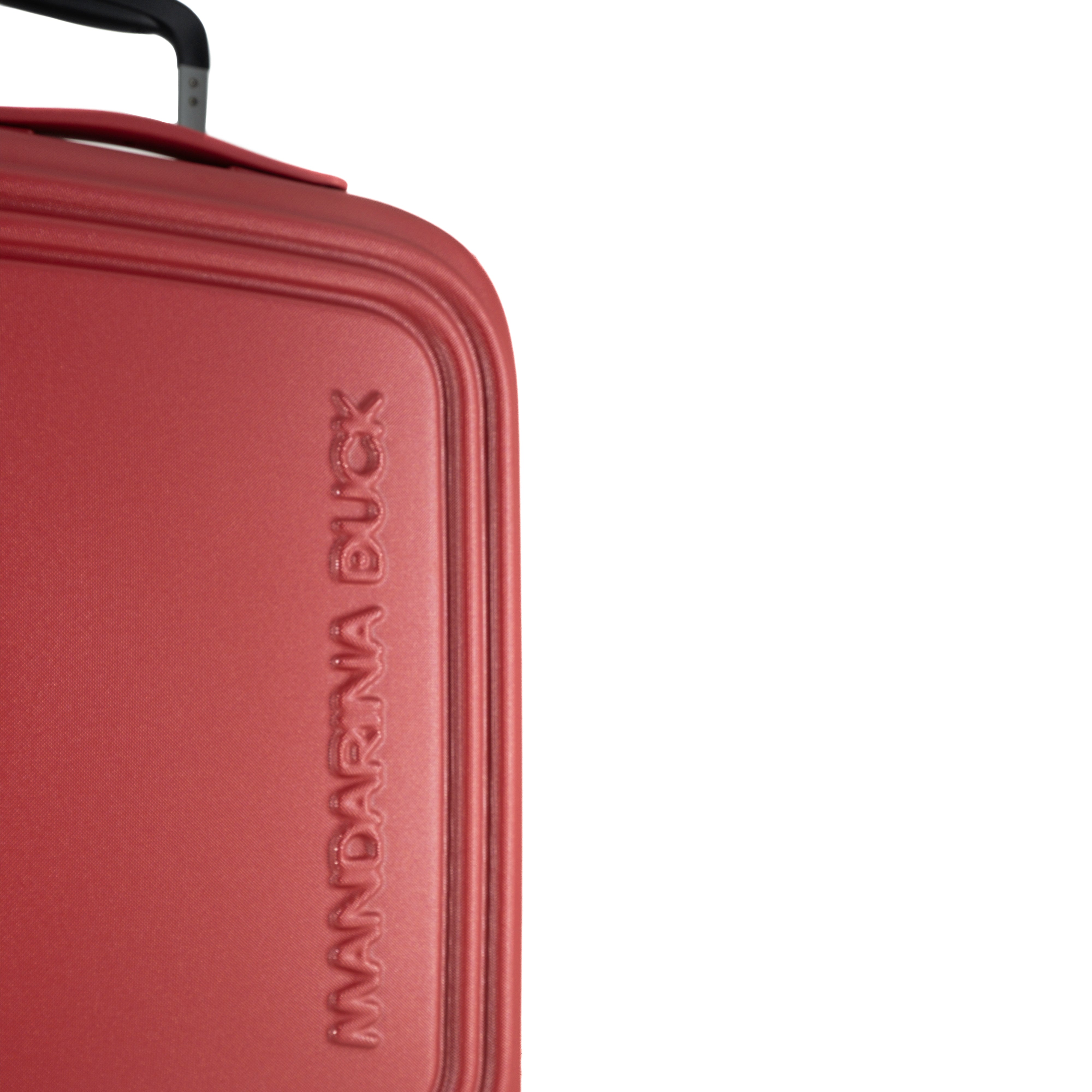 Mandarina Duck Trolley Cabin "Global" Espandibile con Logo Duck Rosso Minerale (32,5/36,5 l)