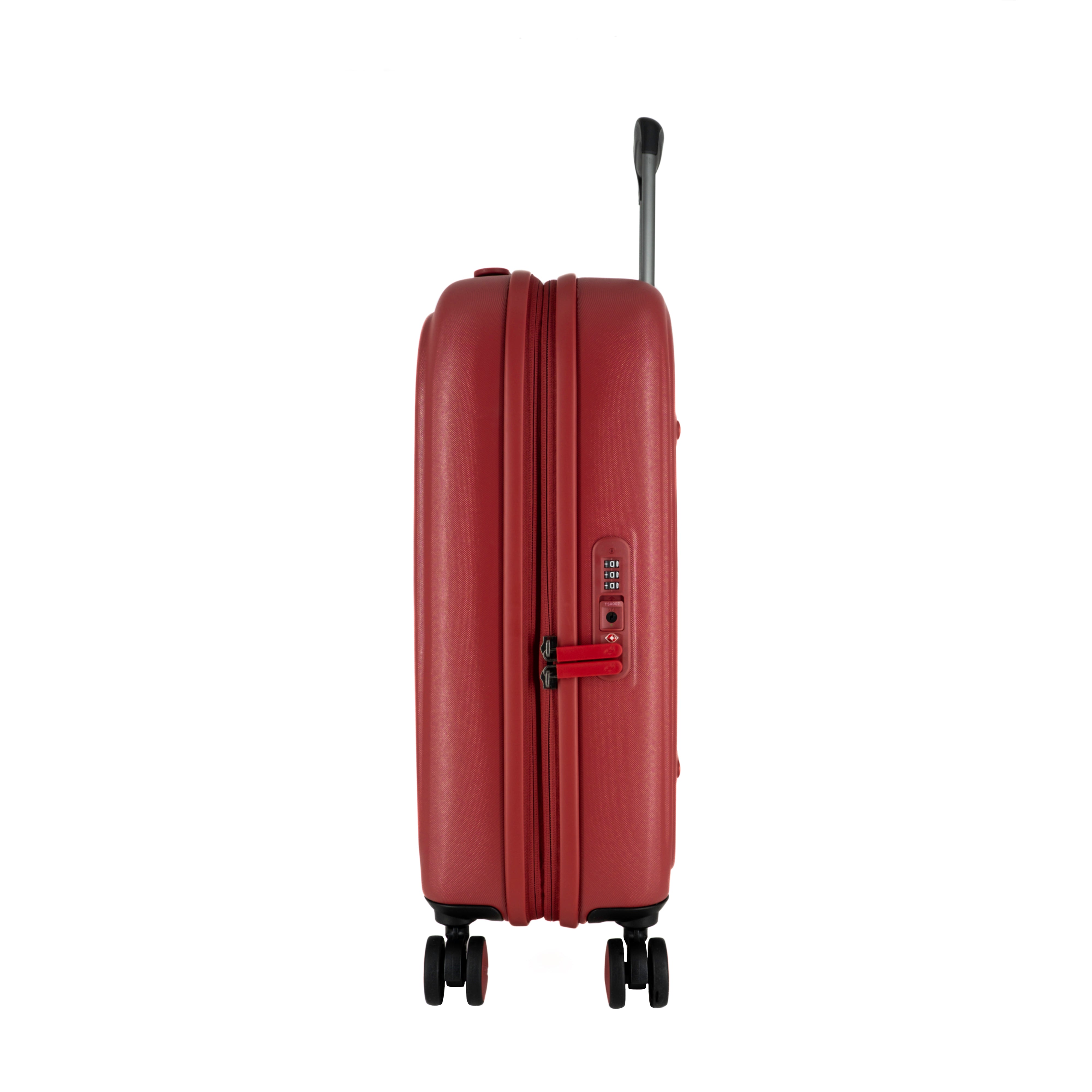 Mandarina Duck Trolley Cabin "Global" Espandibile con Logo Duck Rosso Minerale (32,5/36,5 l)