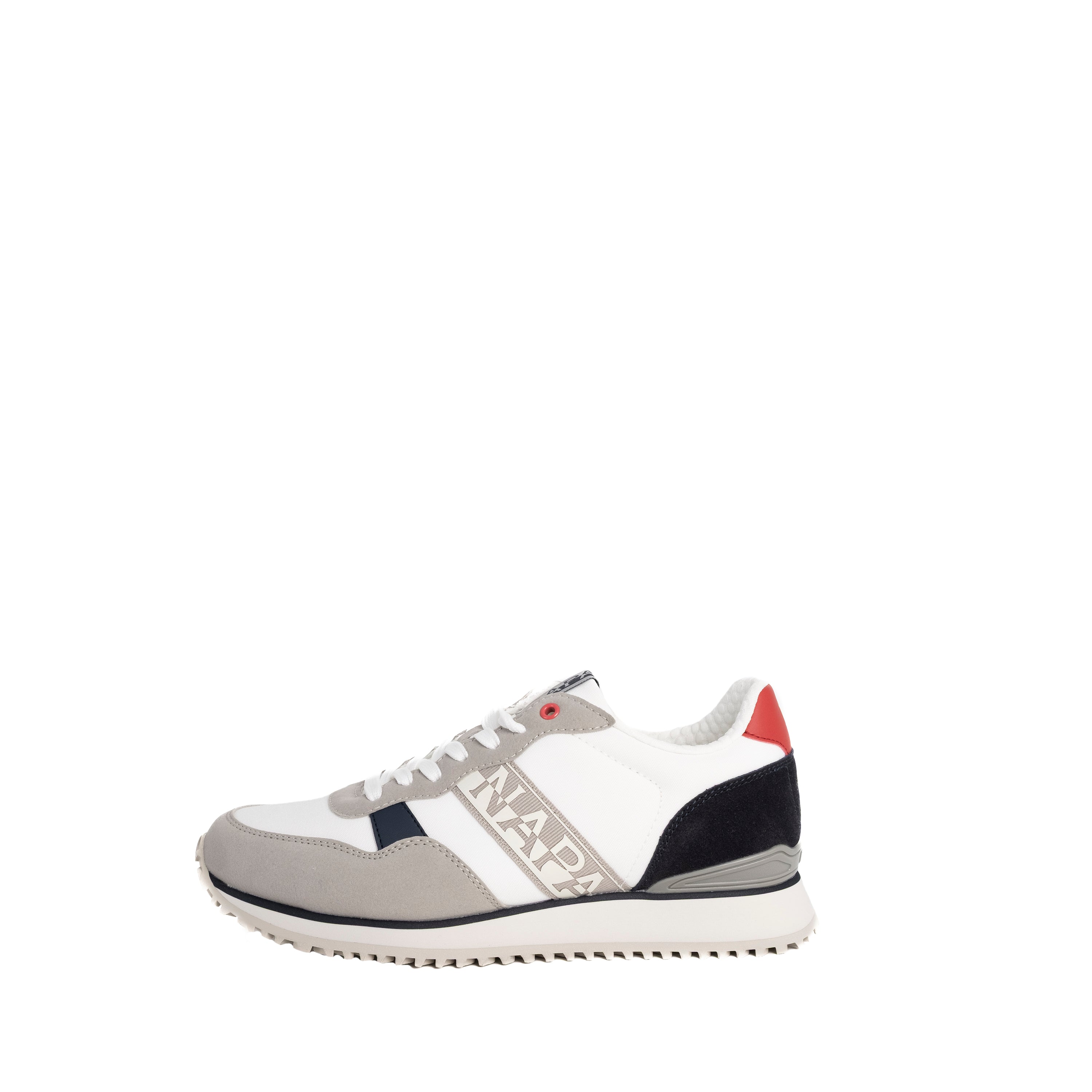 Napapijri Uomo Sneakers Cosmos in Nylon Bianca e Navy