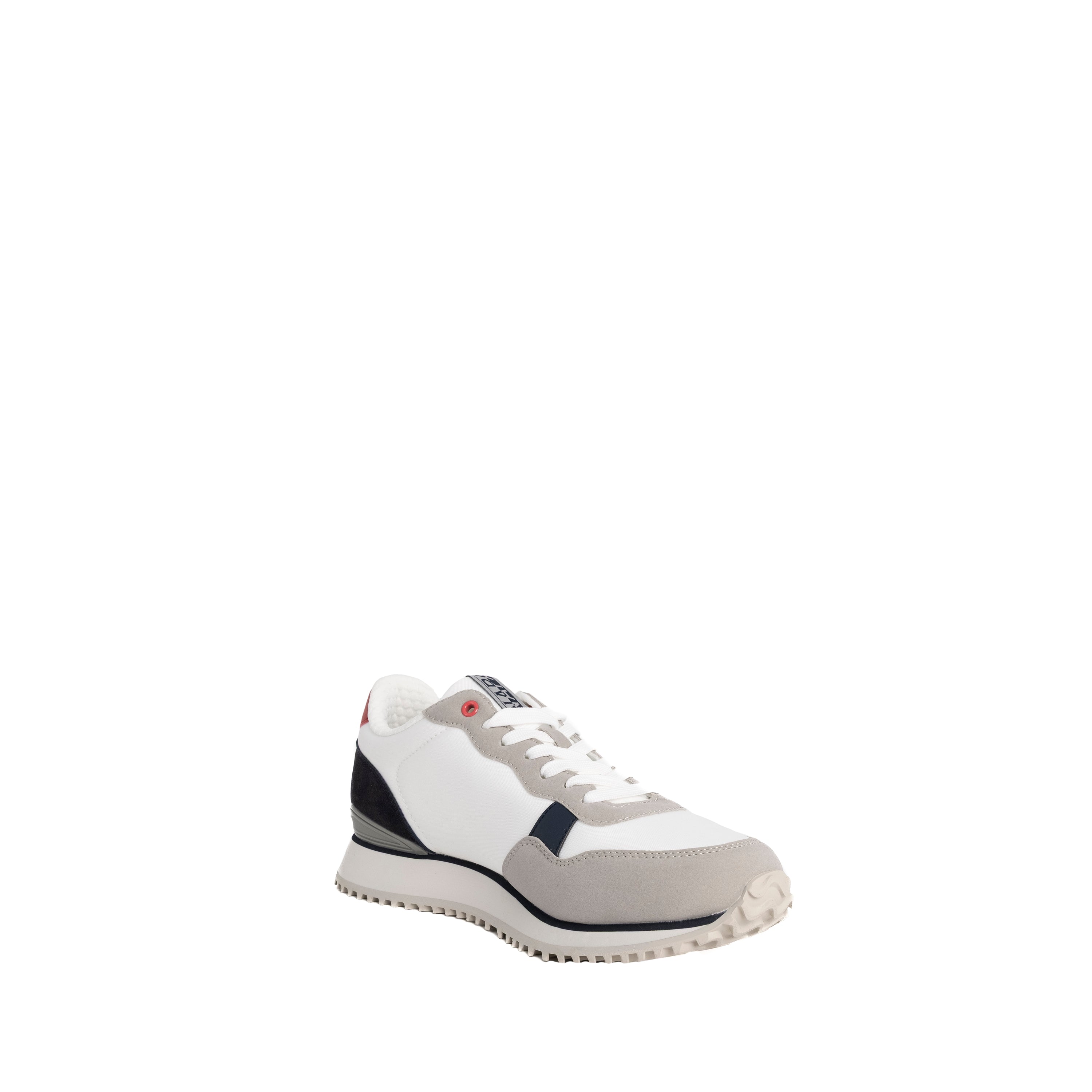 Napapijri Uomo Sneakers Cosmos in Nylon Bianca e Navy