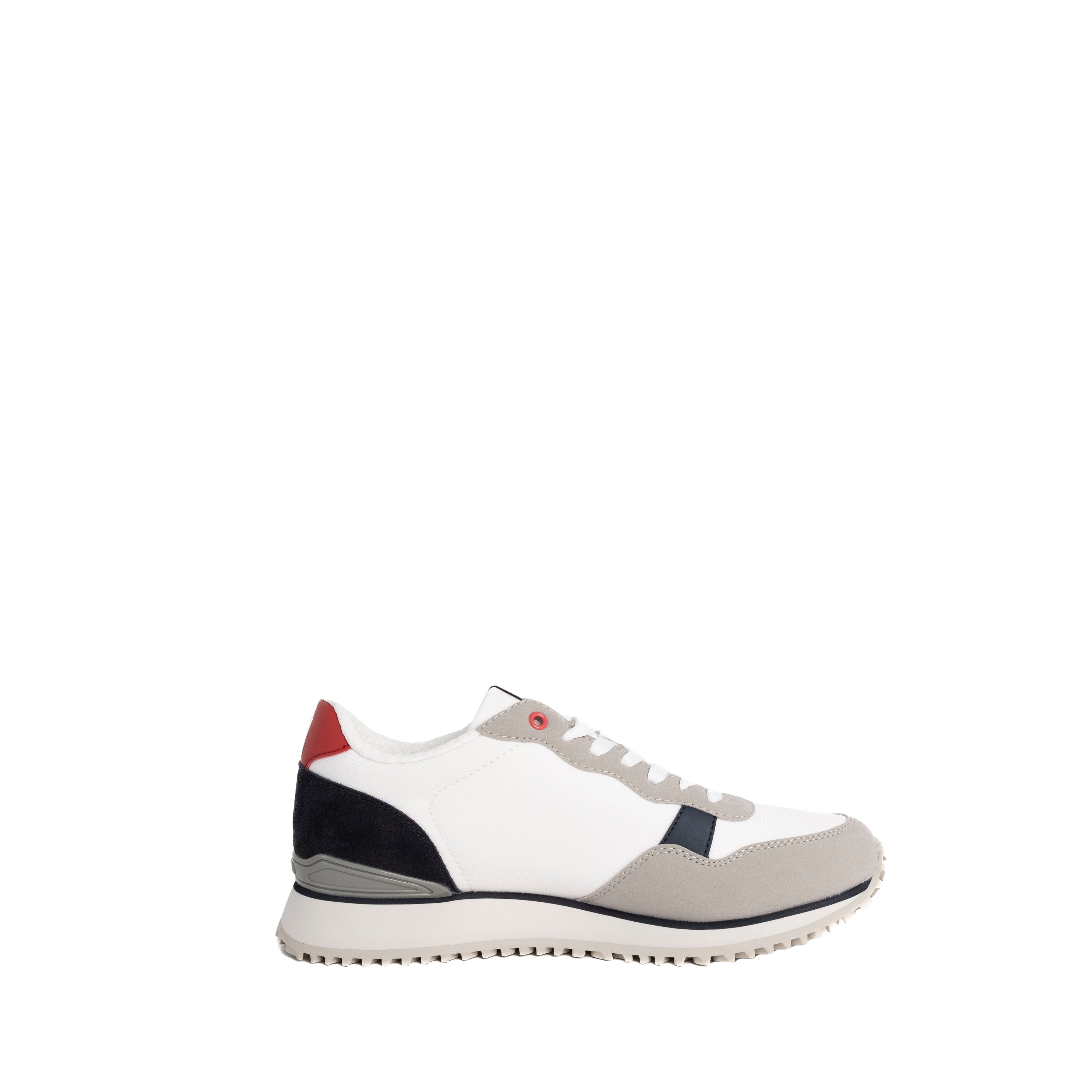 Napapijri Uomo Sneakers Cosmos in Nylon Bianca e Navy