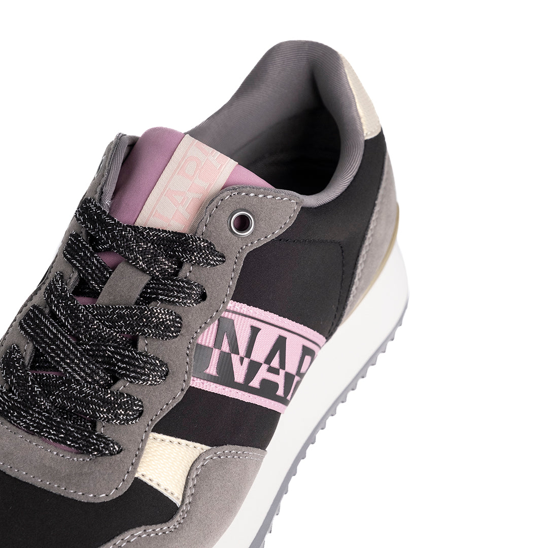 Napapijri Damen Astra Sneakers Schwarz und Grau