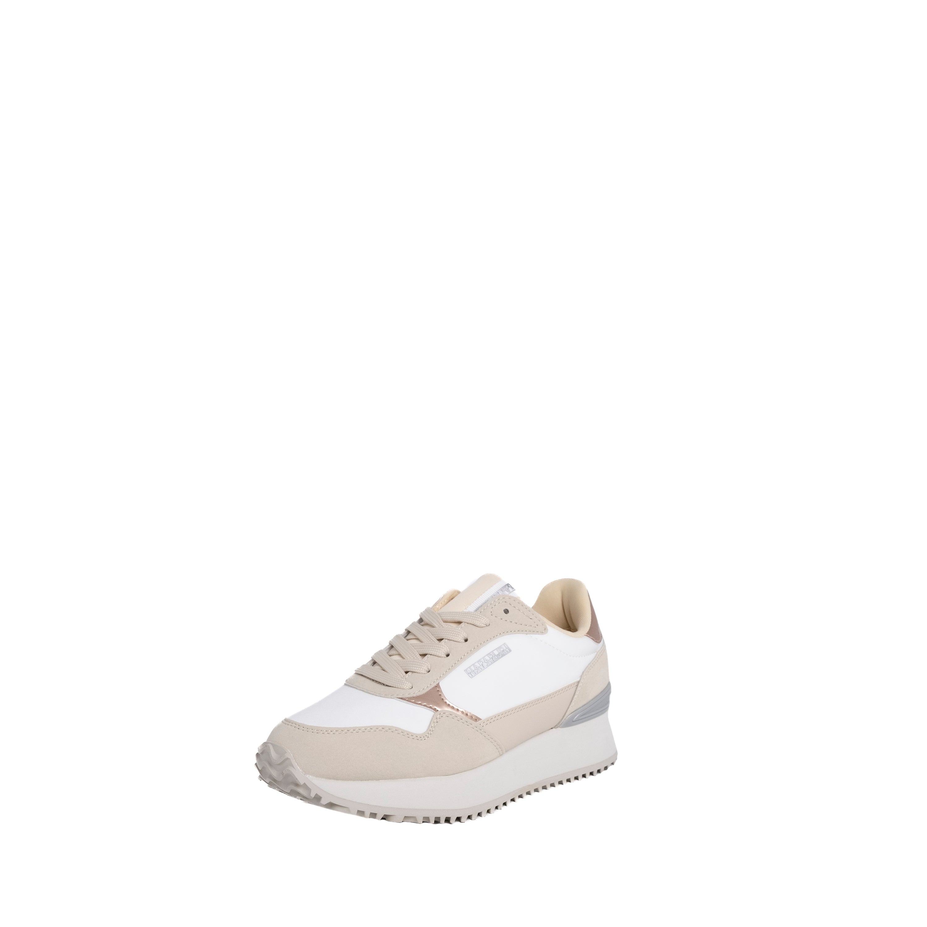 Napapijri Donna Sneakers Astra Platform Bianco e Beige