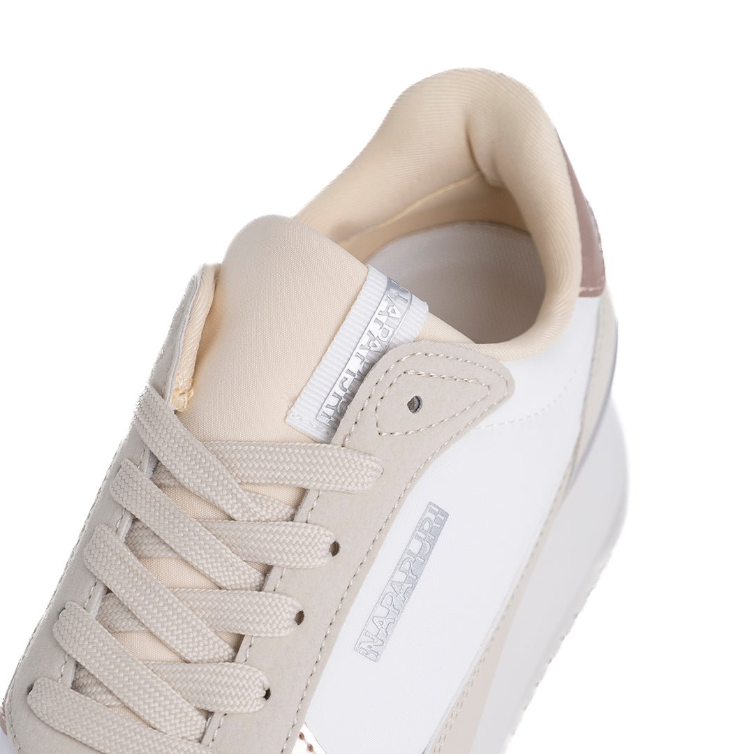 Napapijri Donna Sneakers Astra Platform Bianco e Beige