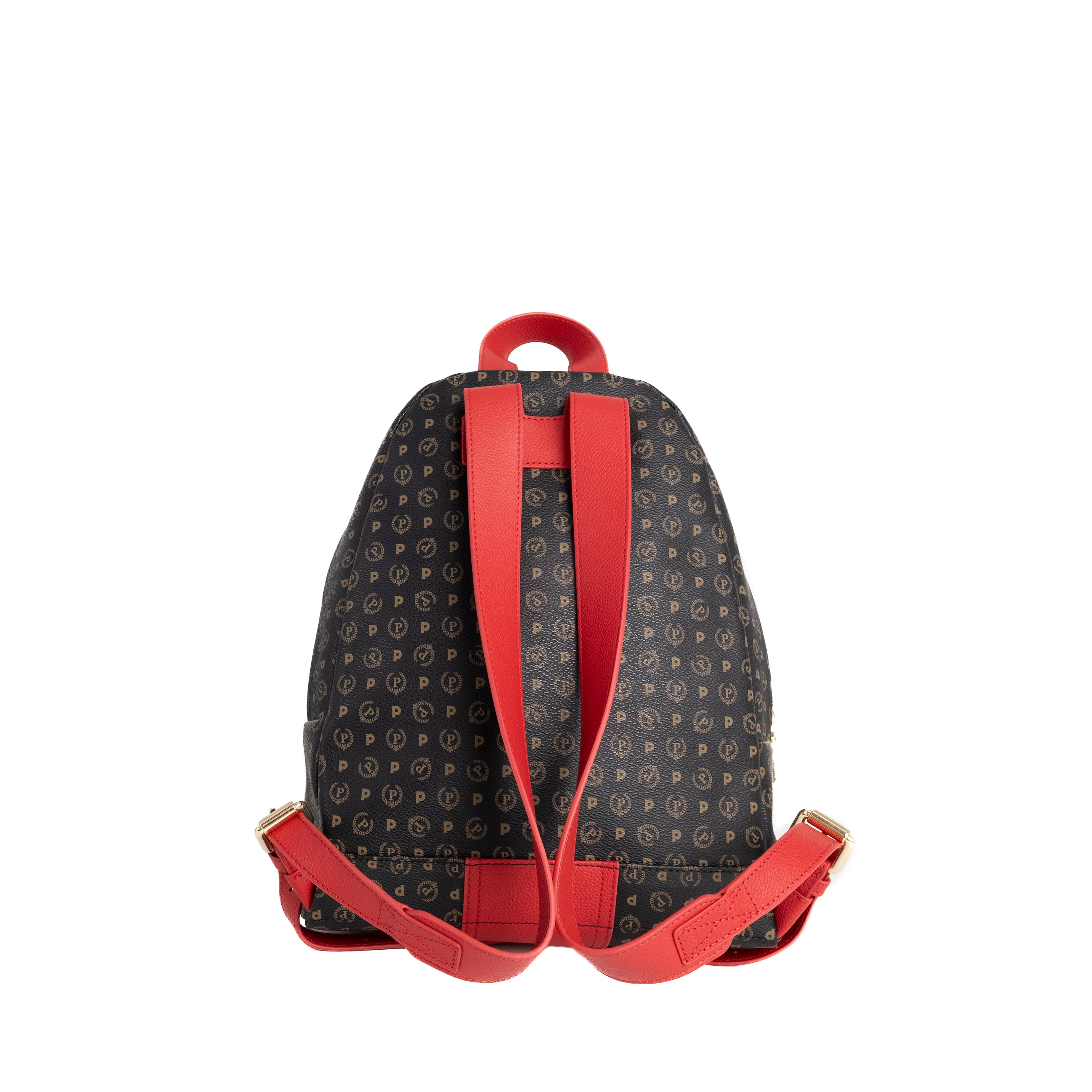 Pollini Zaino Heritage con Stampa 70°Anniversario Nero e Rosso