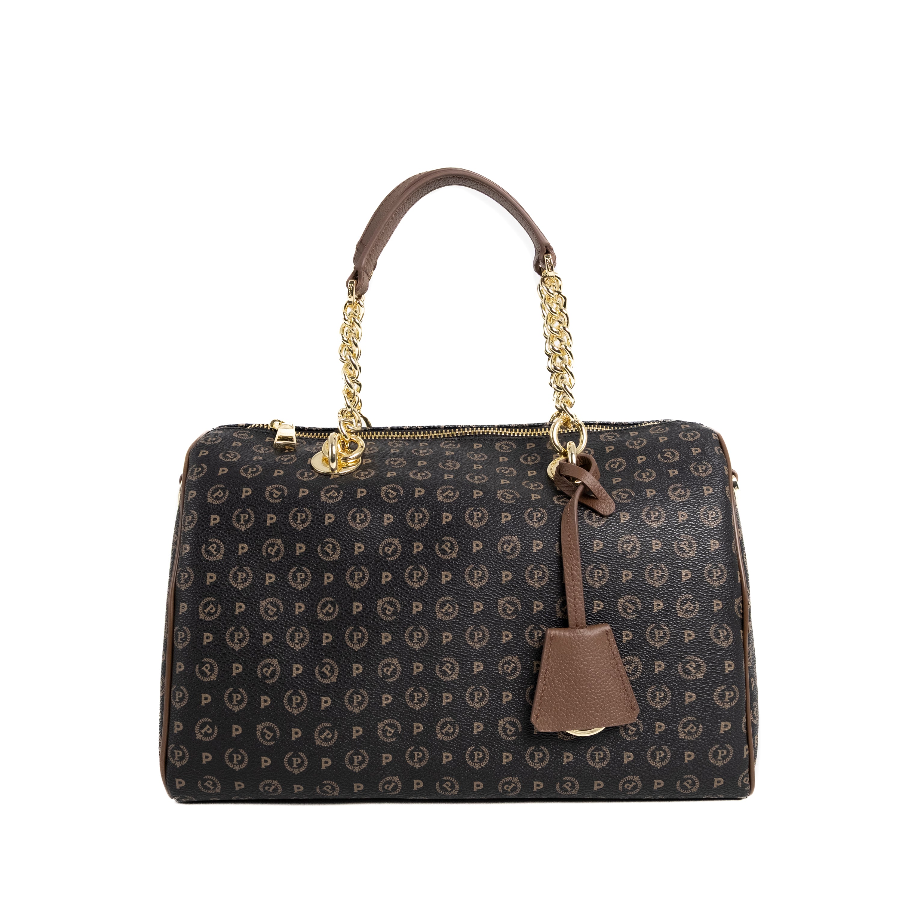 Pollini Heritage 70th Anniversary Handtasche in Schwarz und Braun