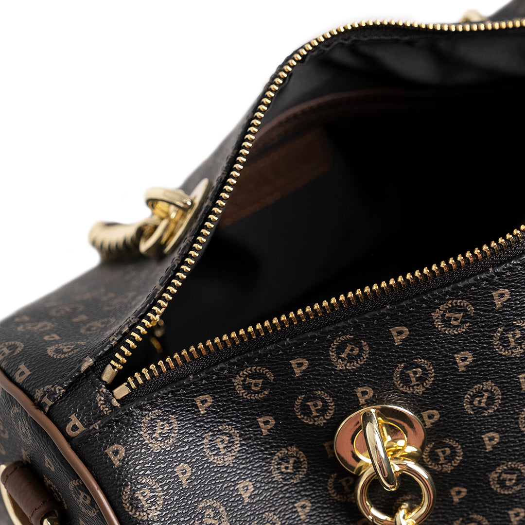 Pollini Heritage 70th Anniversary Handtasche in Schwarz und Braun
